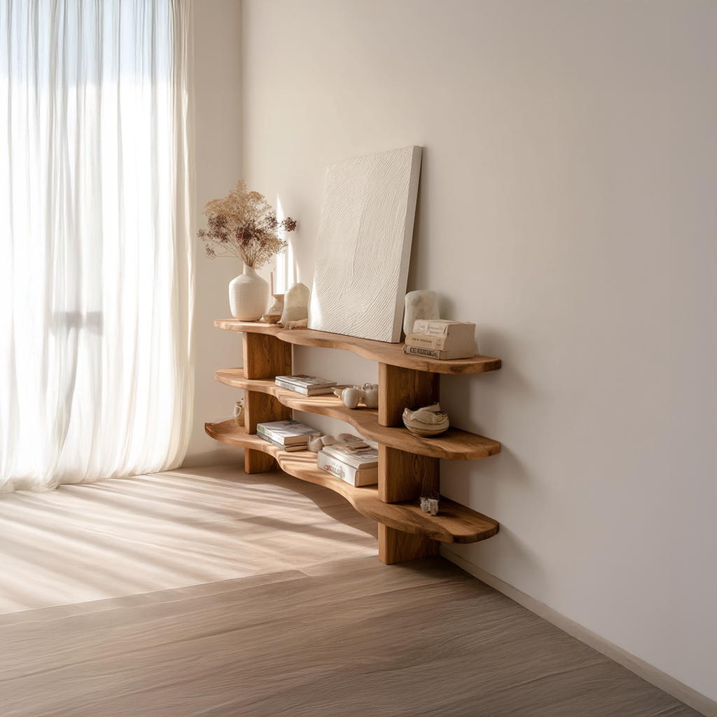 Rustic Organic Console Table Living Room Or Hallway SINLSASC092