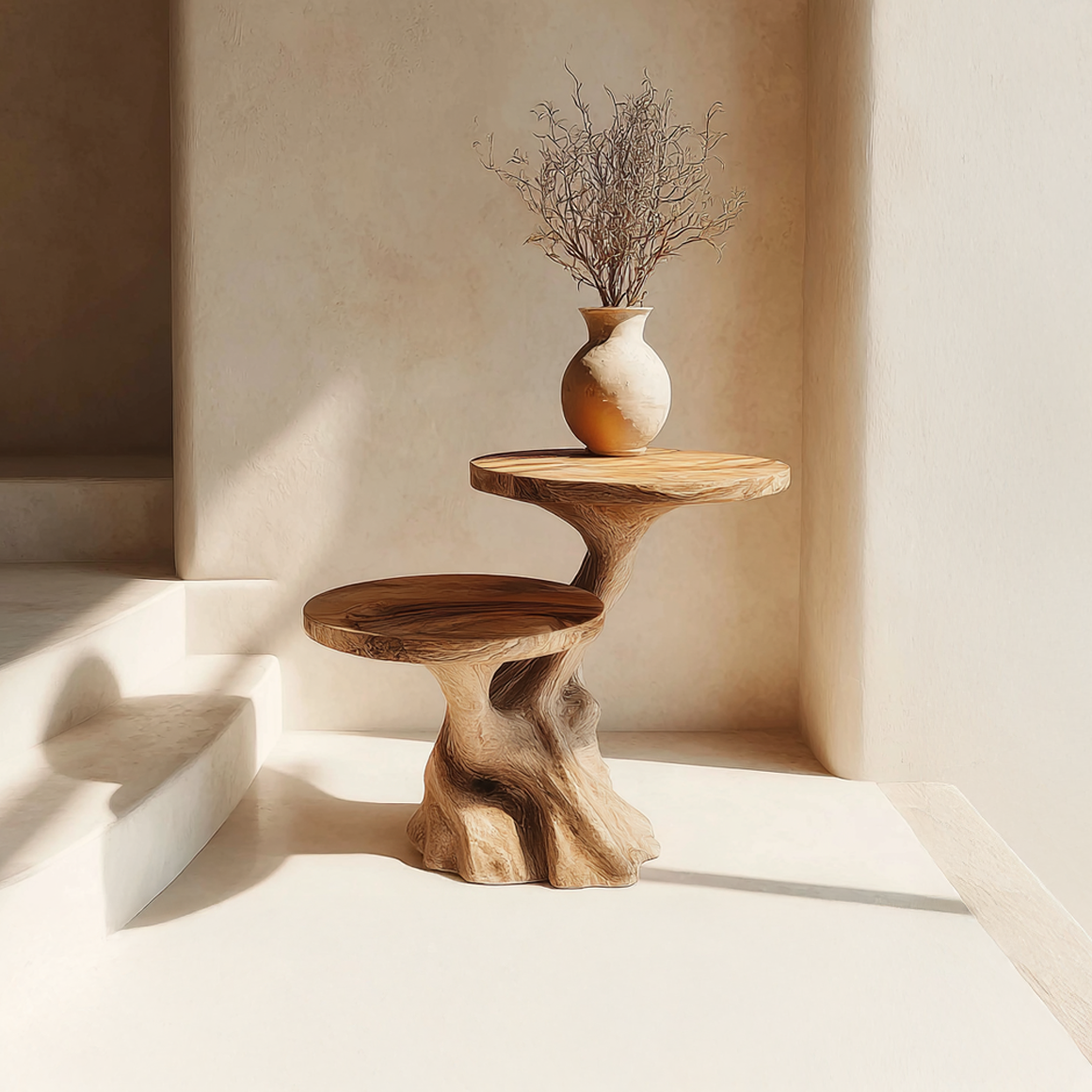 Rustic Side Table Entryway And Living Room SINLSABT097