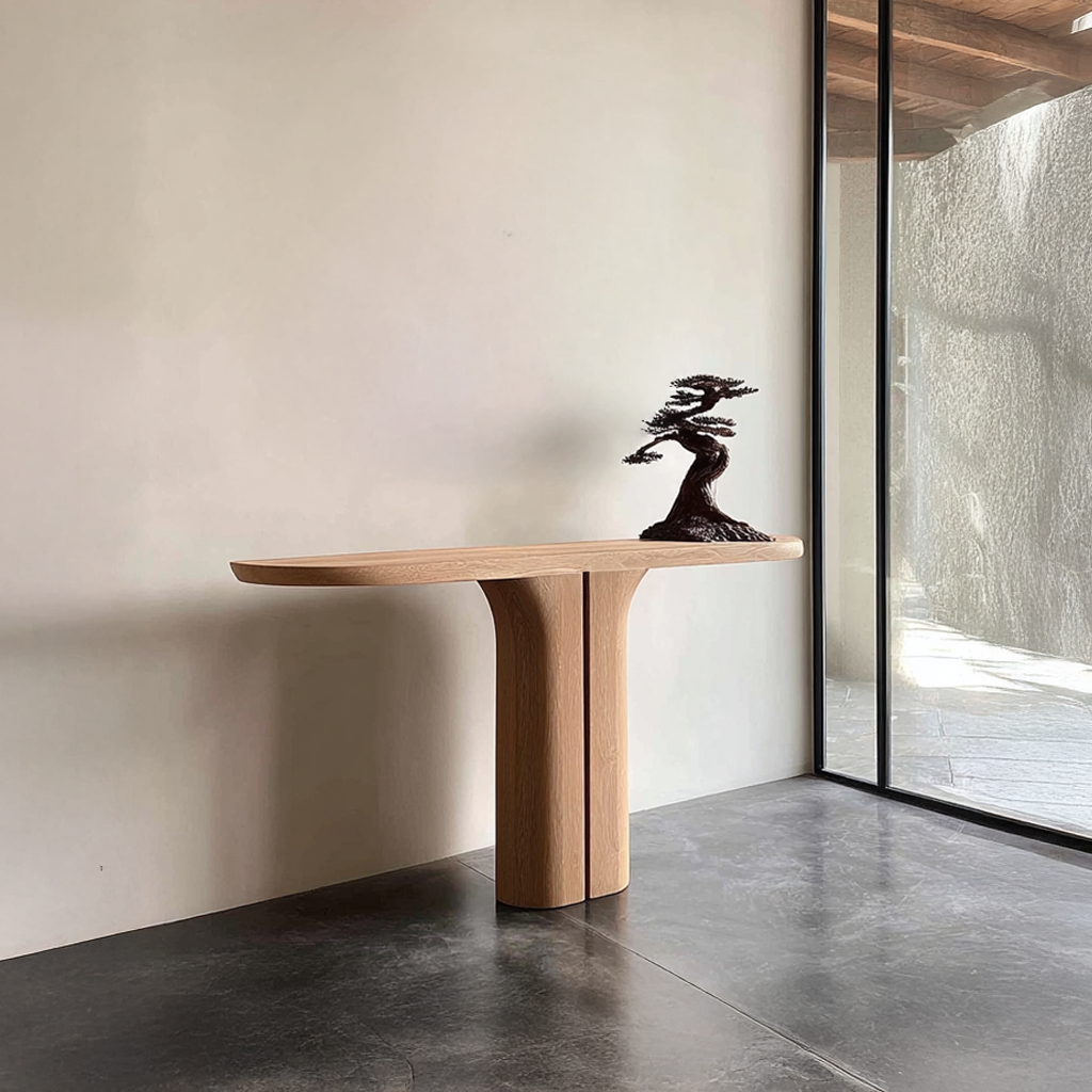 Midcentury Sculptural Console Table Living SINLSACS136