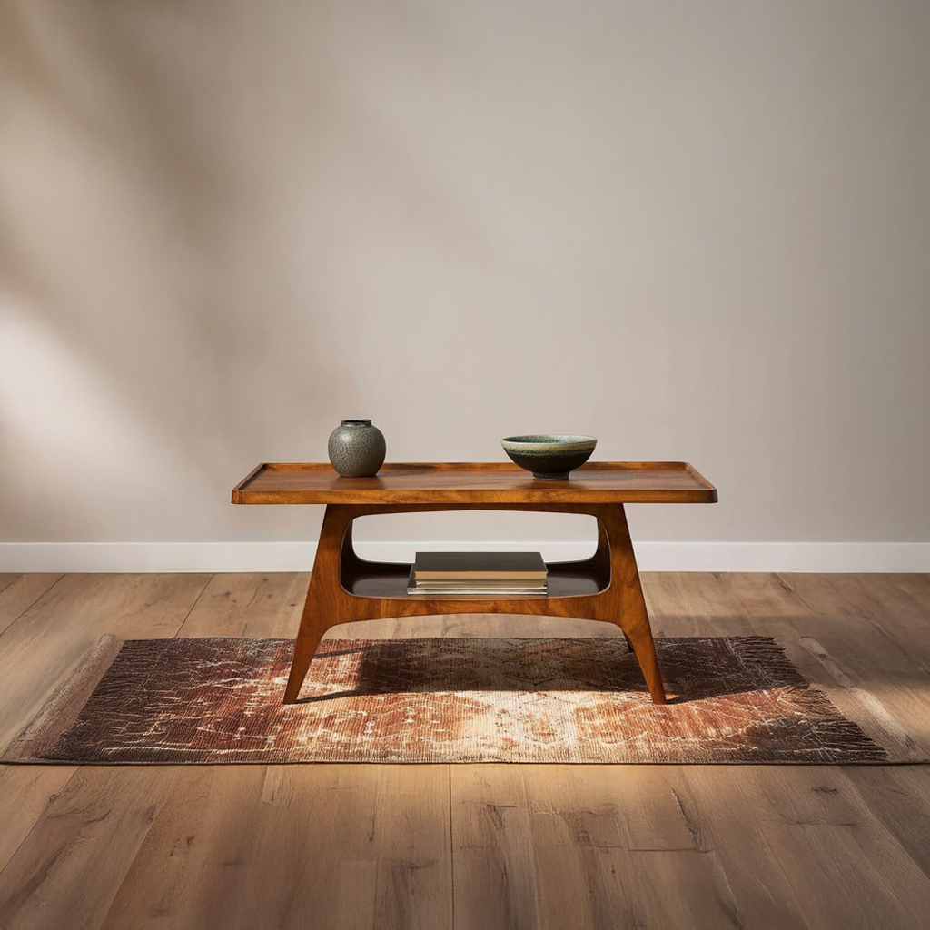 Mid Century Coffee Table Wooden Furniture SINLSACF056