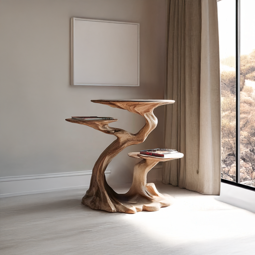 Rustic Branch End Table Bedroom SINLSABT025