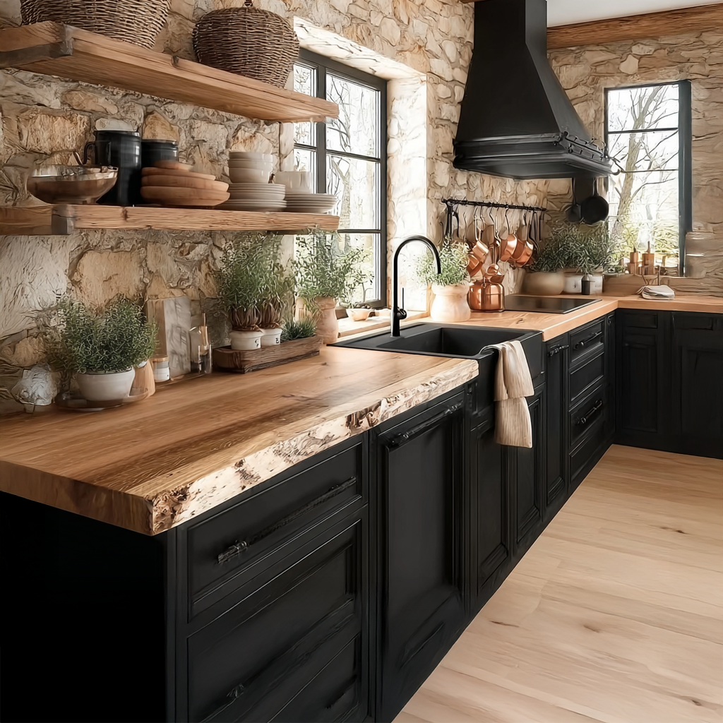 Rustic Kitchen Island Kitchen Or Home Cafe SINLSAKI004