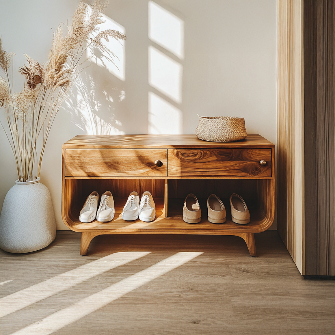 Scandinavian Functional Shoe Organizer Hallway And Bedroom SINLSASB072