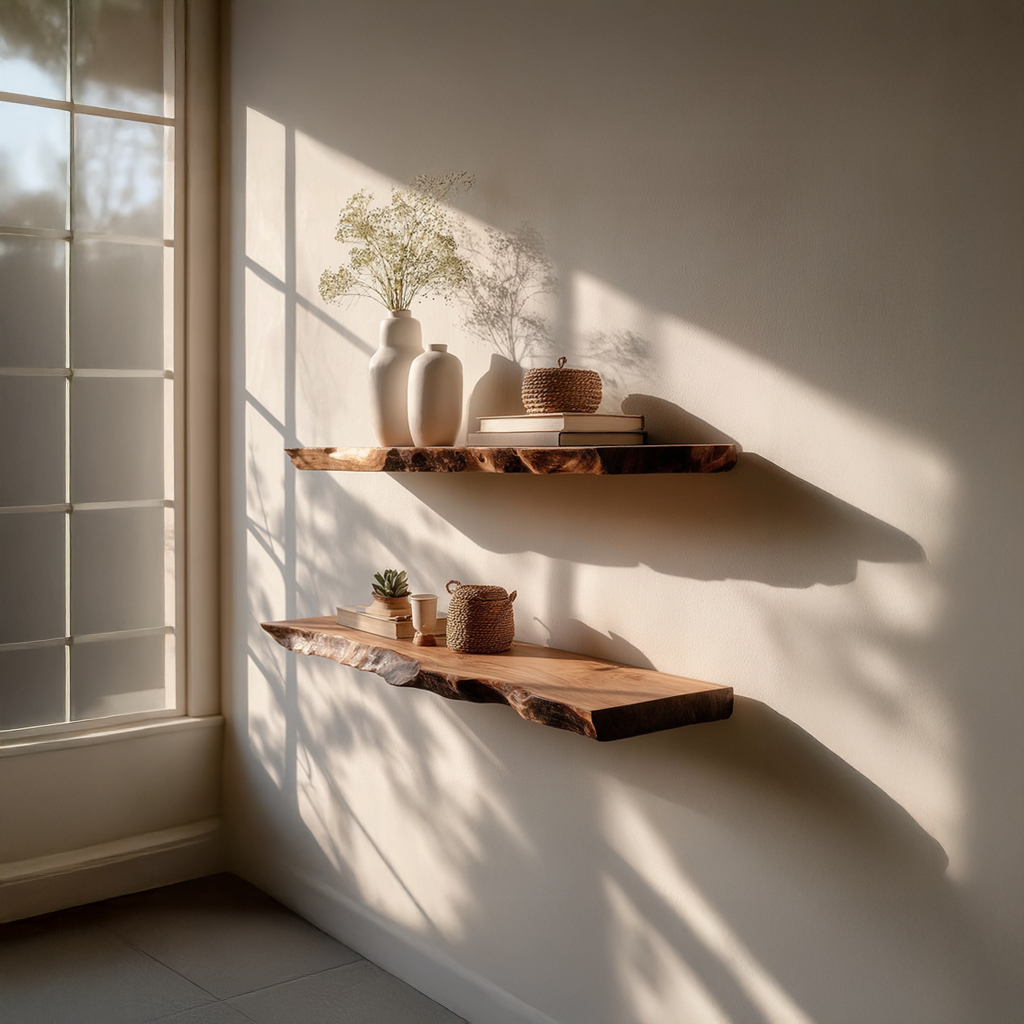 Rustic Floating Shelf Family Room SINLSAFL098