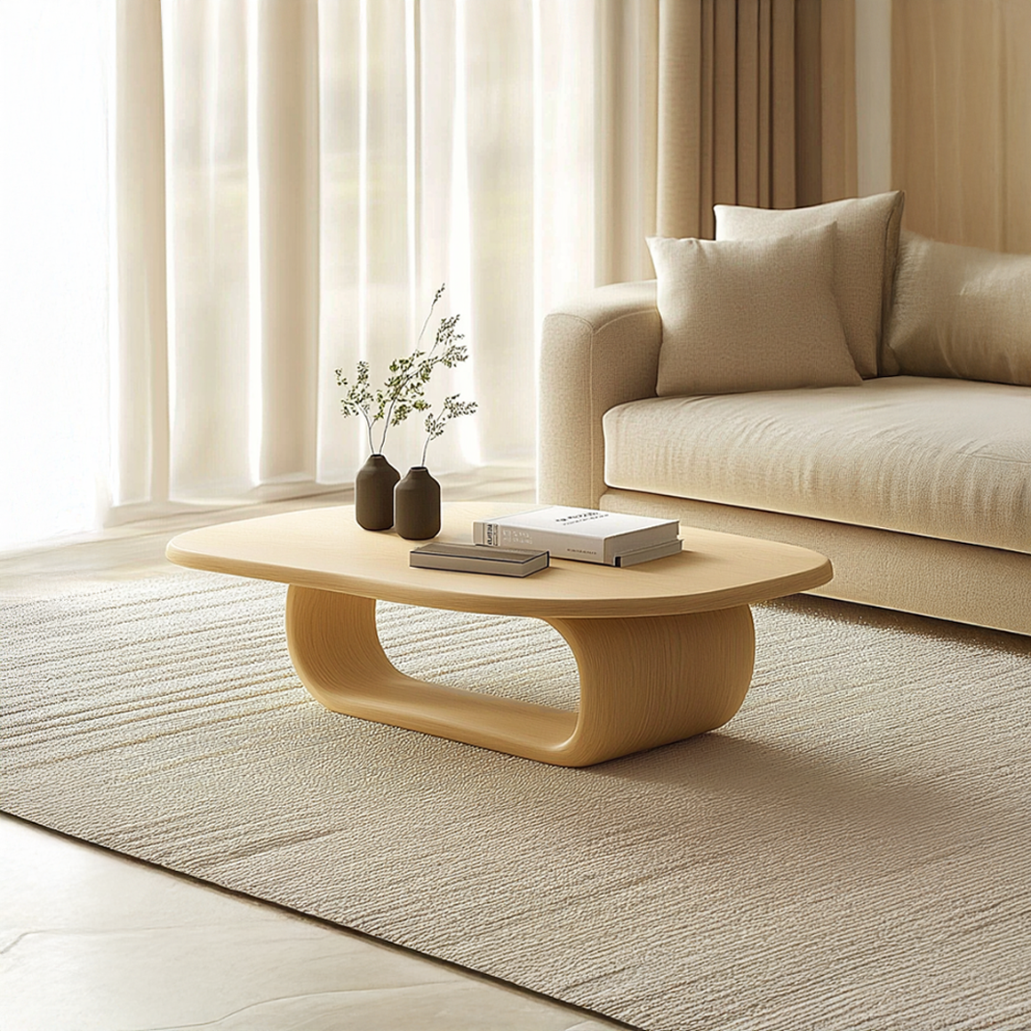 Mid Century Modern Coffee Table Small Apartment SINLSACF151