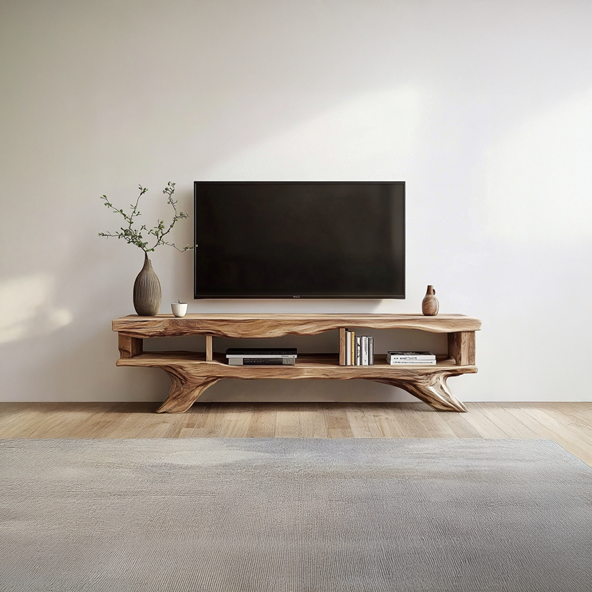 Rustic TV Cabinet Console Storage Living Room SINLSASC212