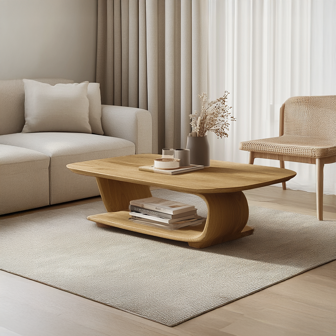 Scandinavian Minimalist Coffee Table Living Room Sitting Room SINLSACF232