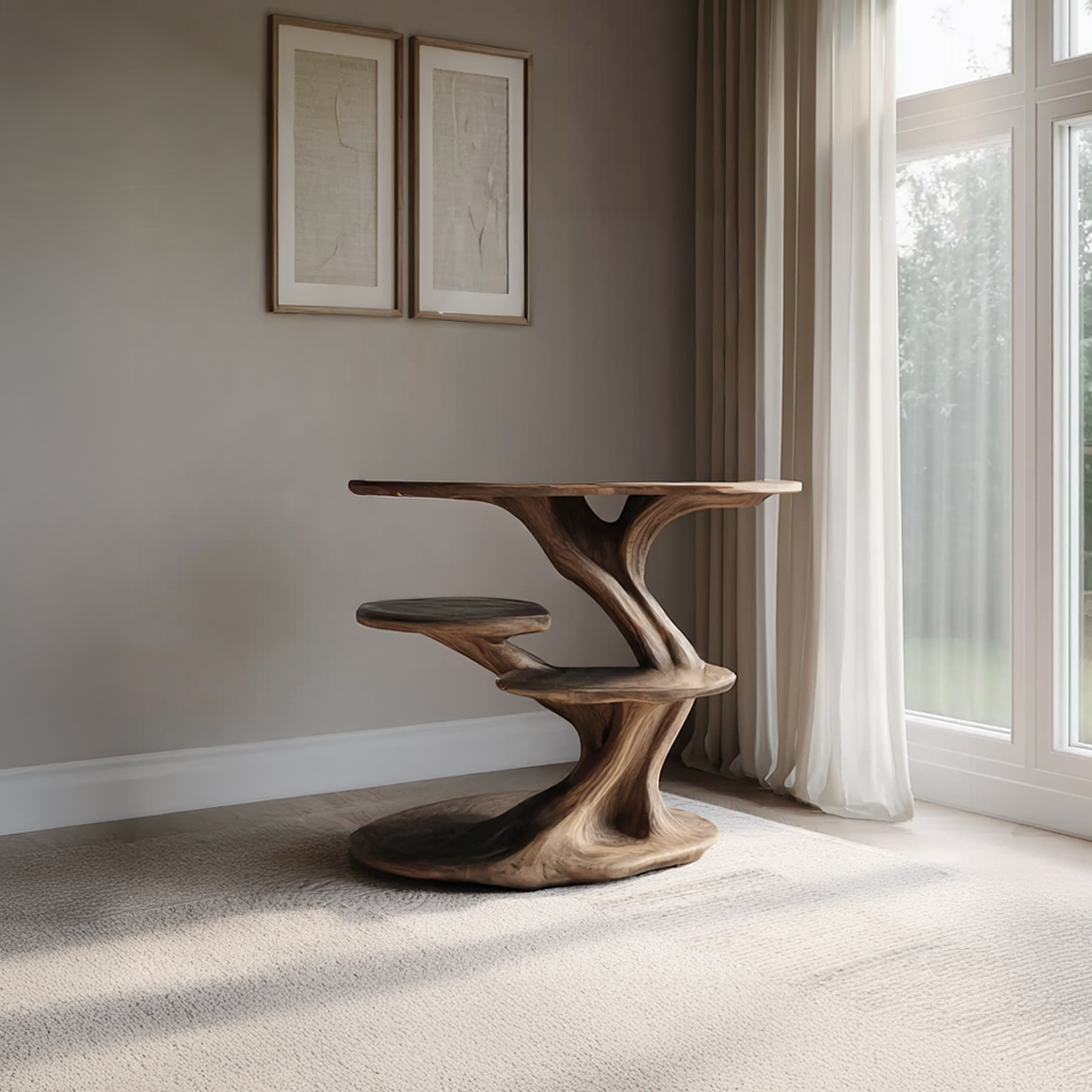 Rustic End Table Living Room And Bedroom SINLSABT092