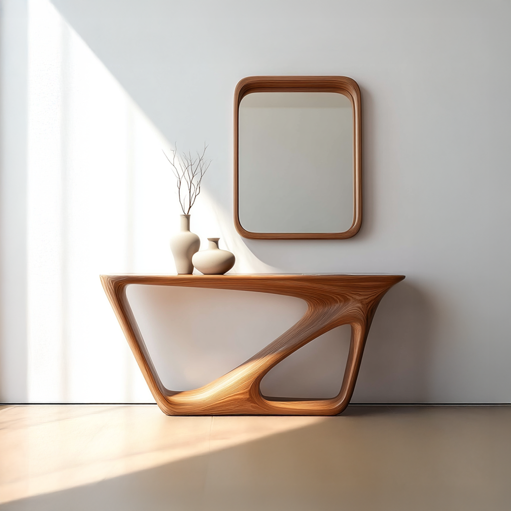 Mid Century Console Table Living Room Or Entryway SINLSACS145