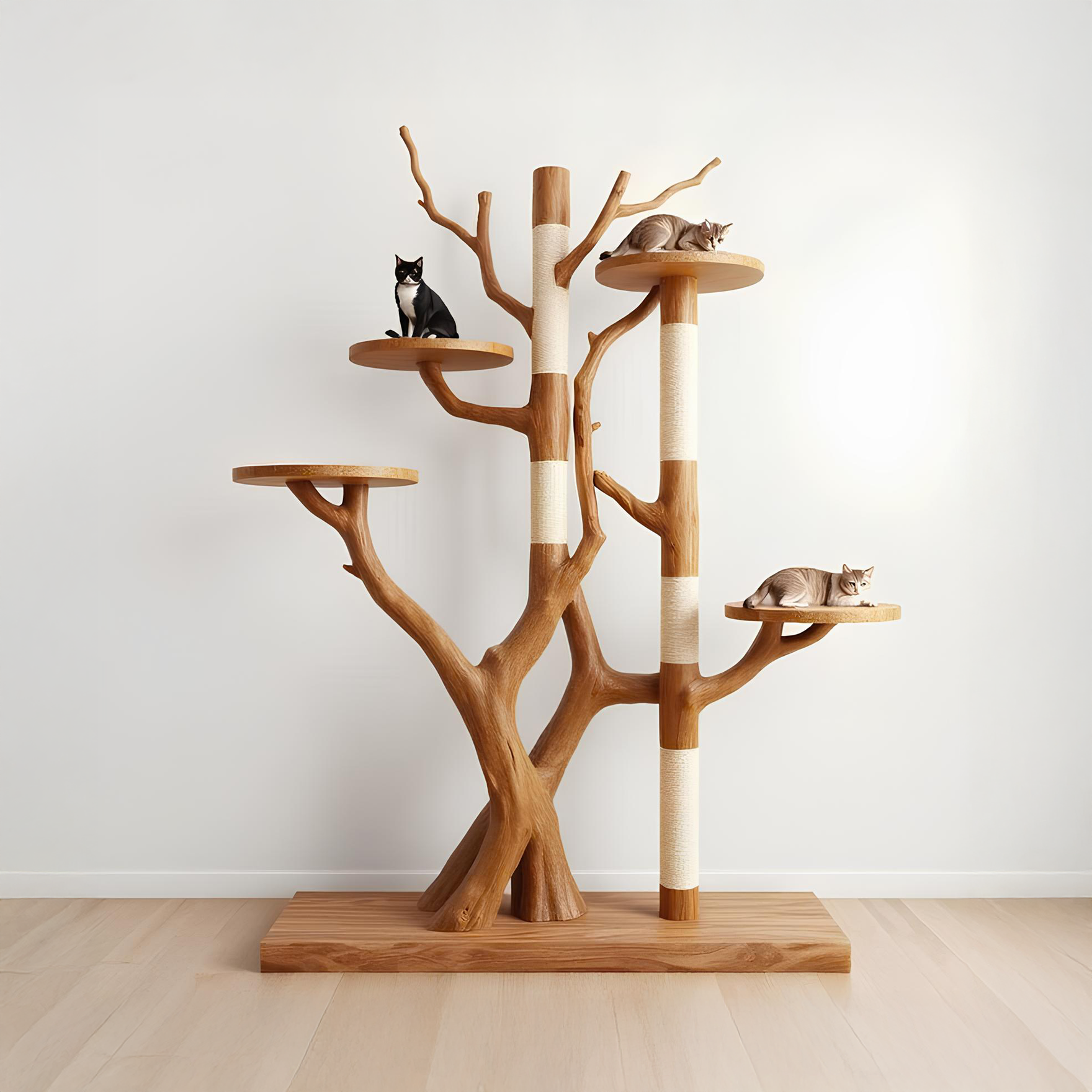 Rustic Tree Cat Tower Modern Living Room SINLSATT028