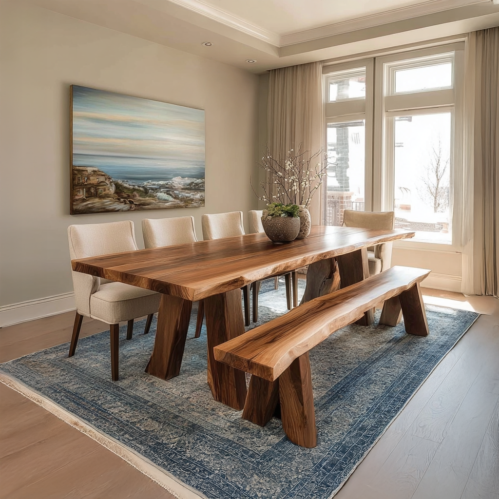 Mid Century Dining Table Modern Home SINLSADT036