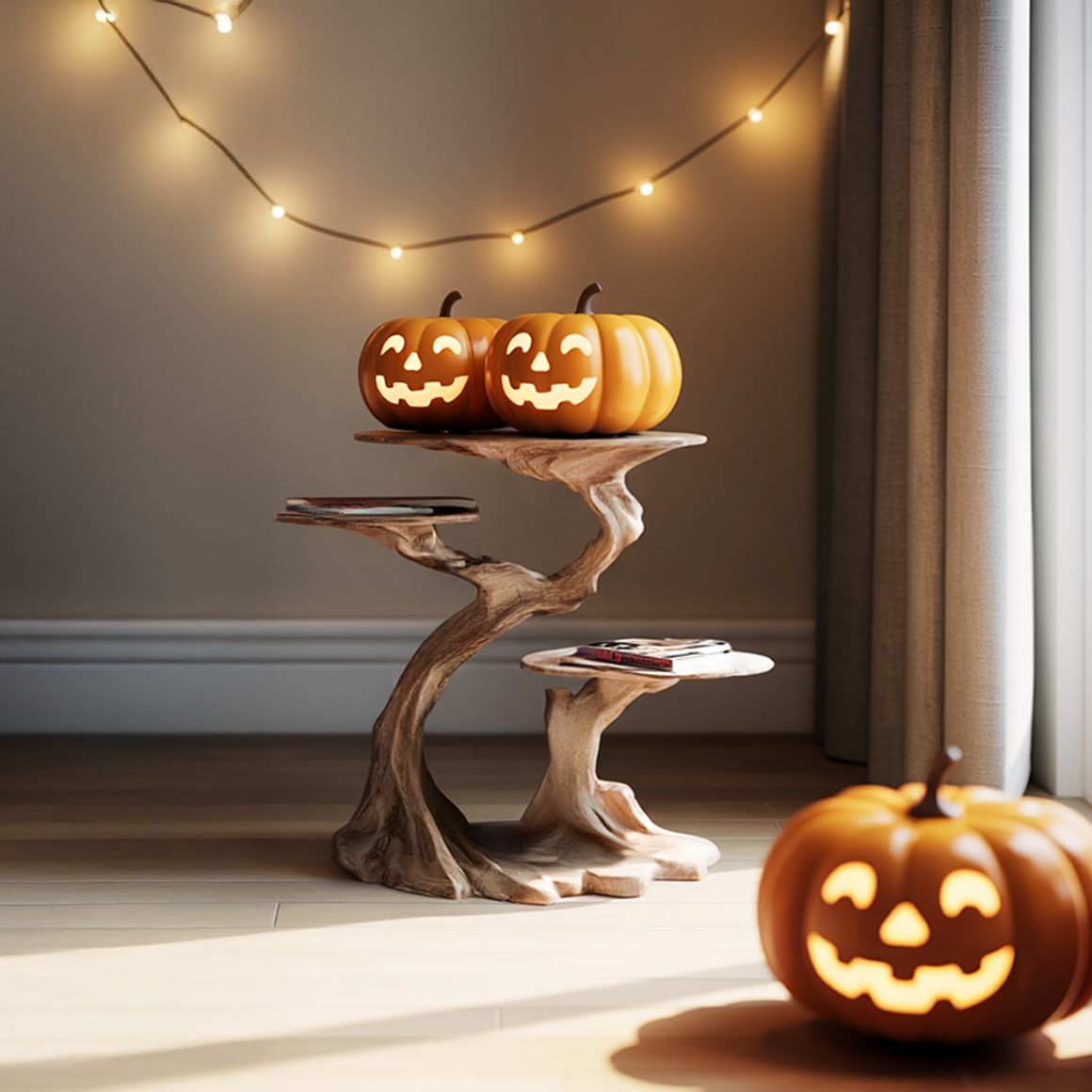 Rustic Branch End Table Bedroom Halloween SINLSAHW024