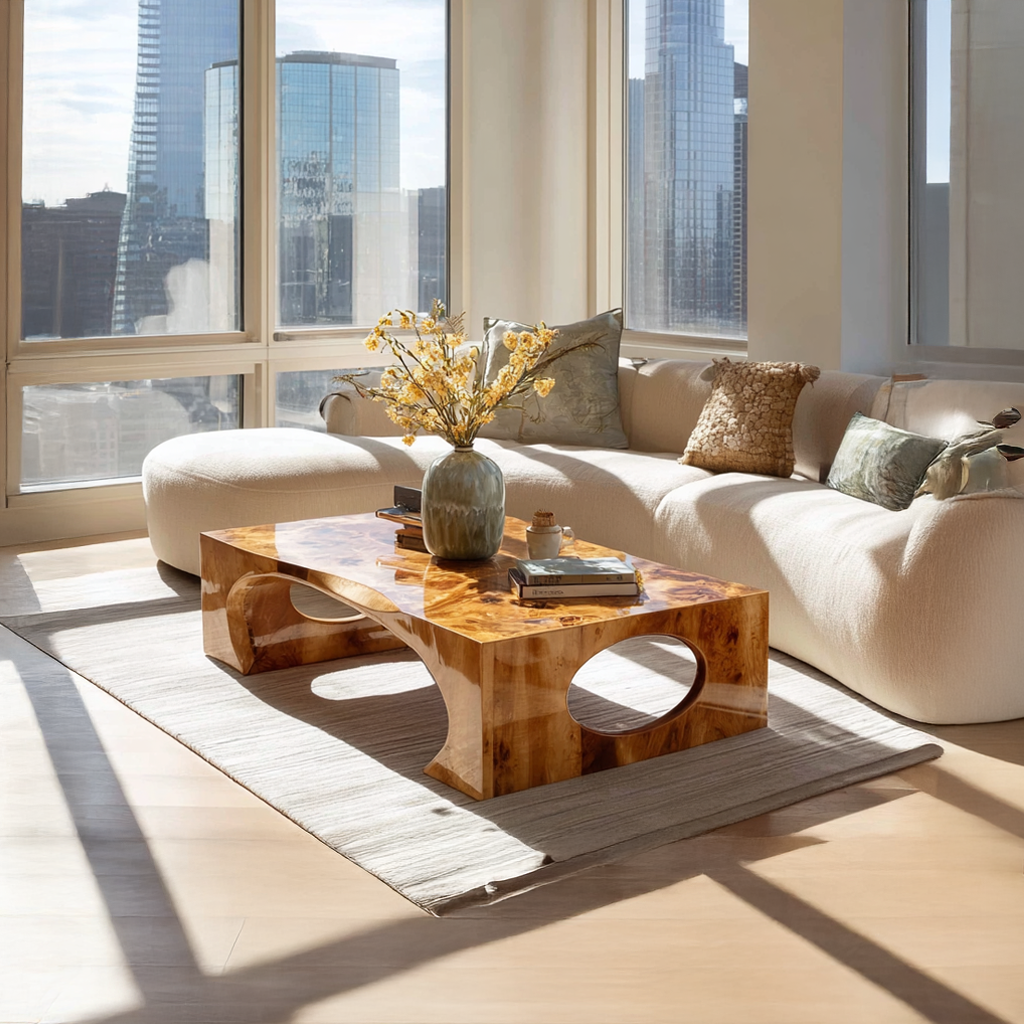 Mid Century Coffee Table Modern Living Room SINLSACF042