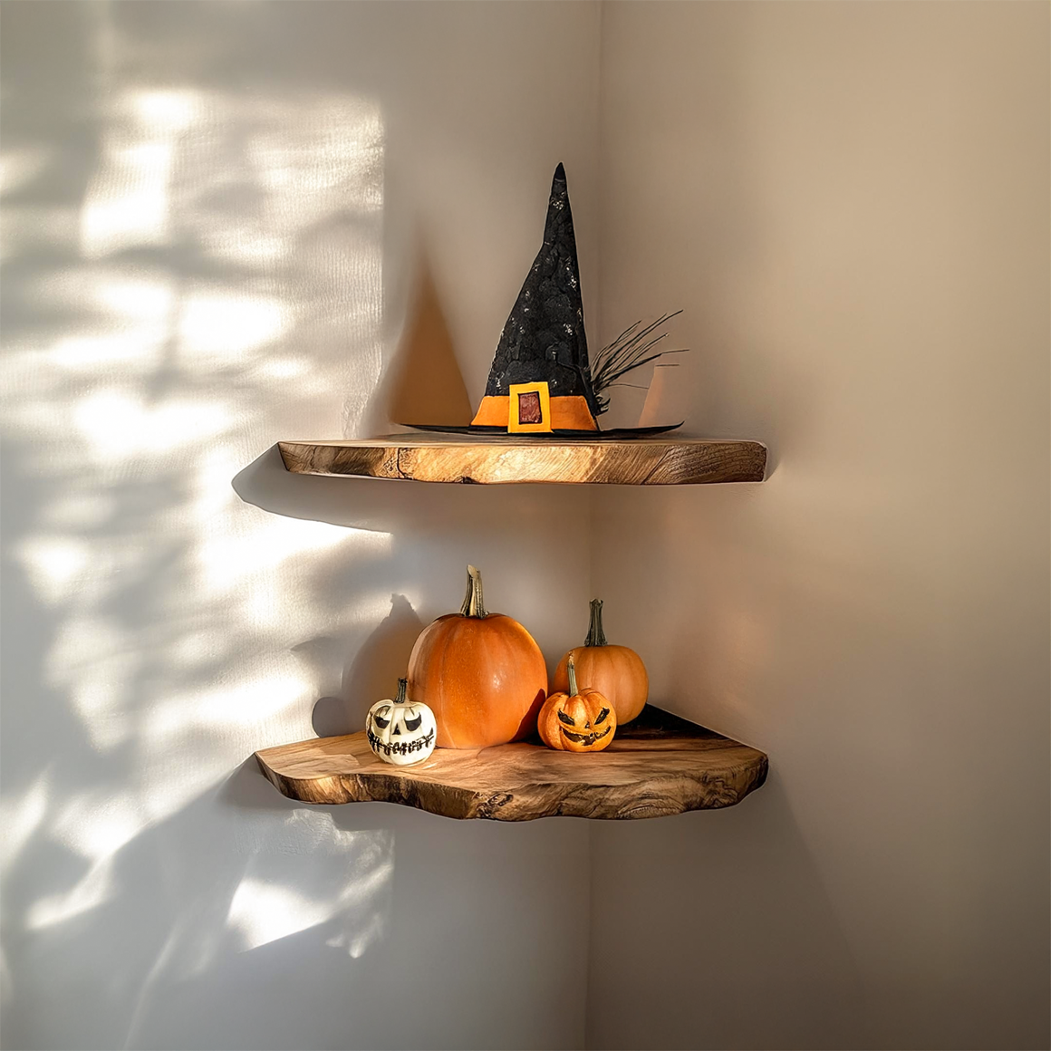 Rustic Halloween Corner Shelf Living Room SINLSAHW013