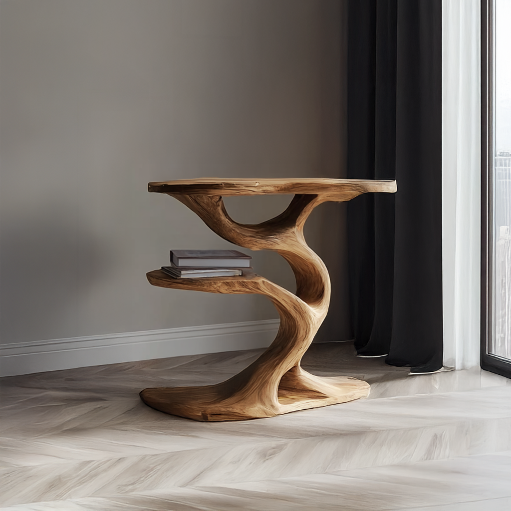 Rustic Tree End Table Living Room SINLSABT024