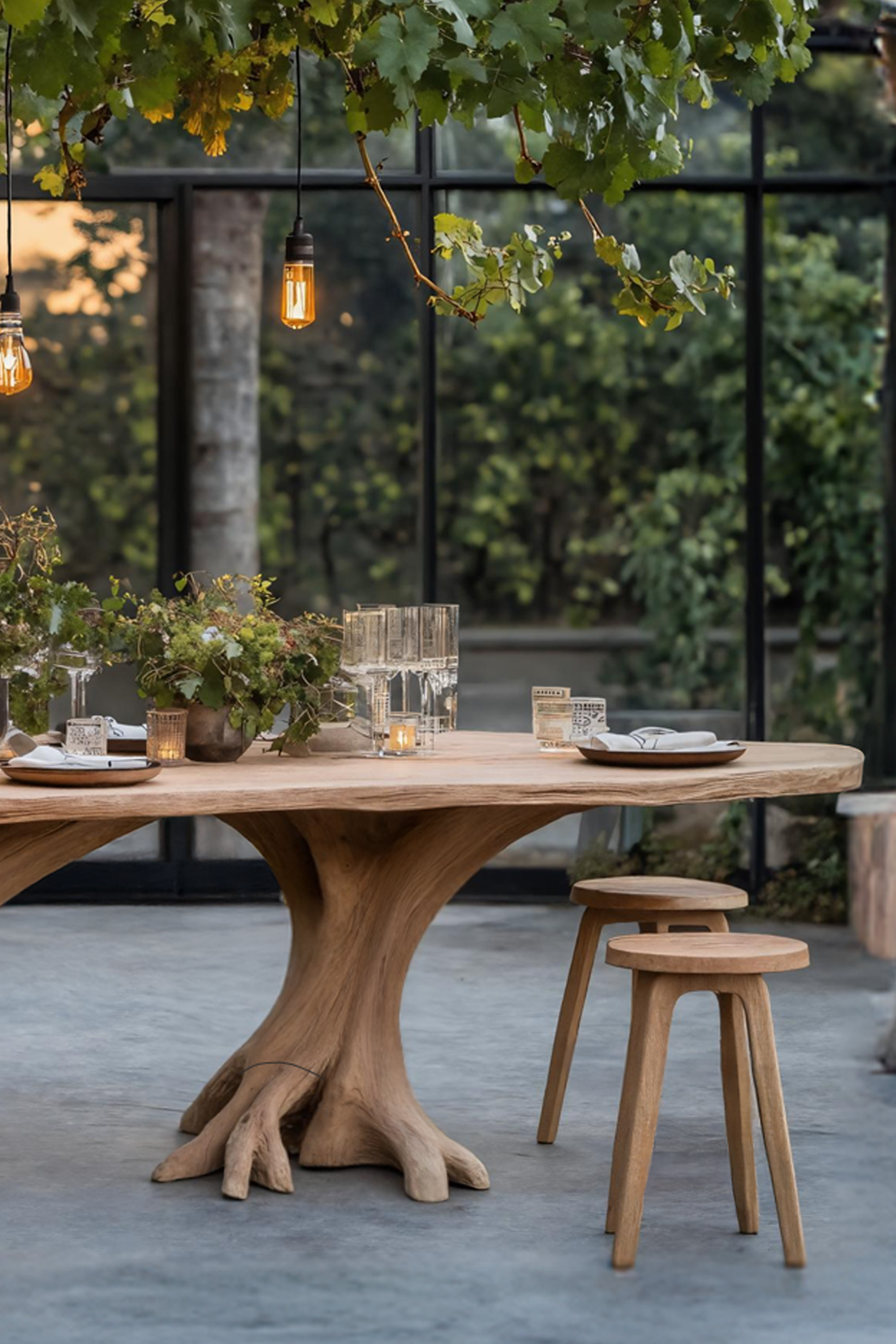 Mid Century Wood Table For Cozy Kitchen Corner SILDTTNDN007