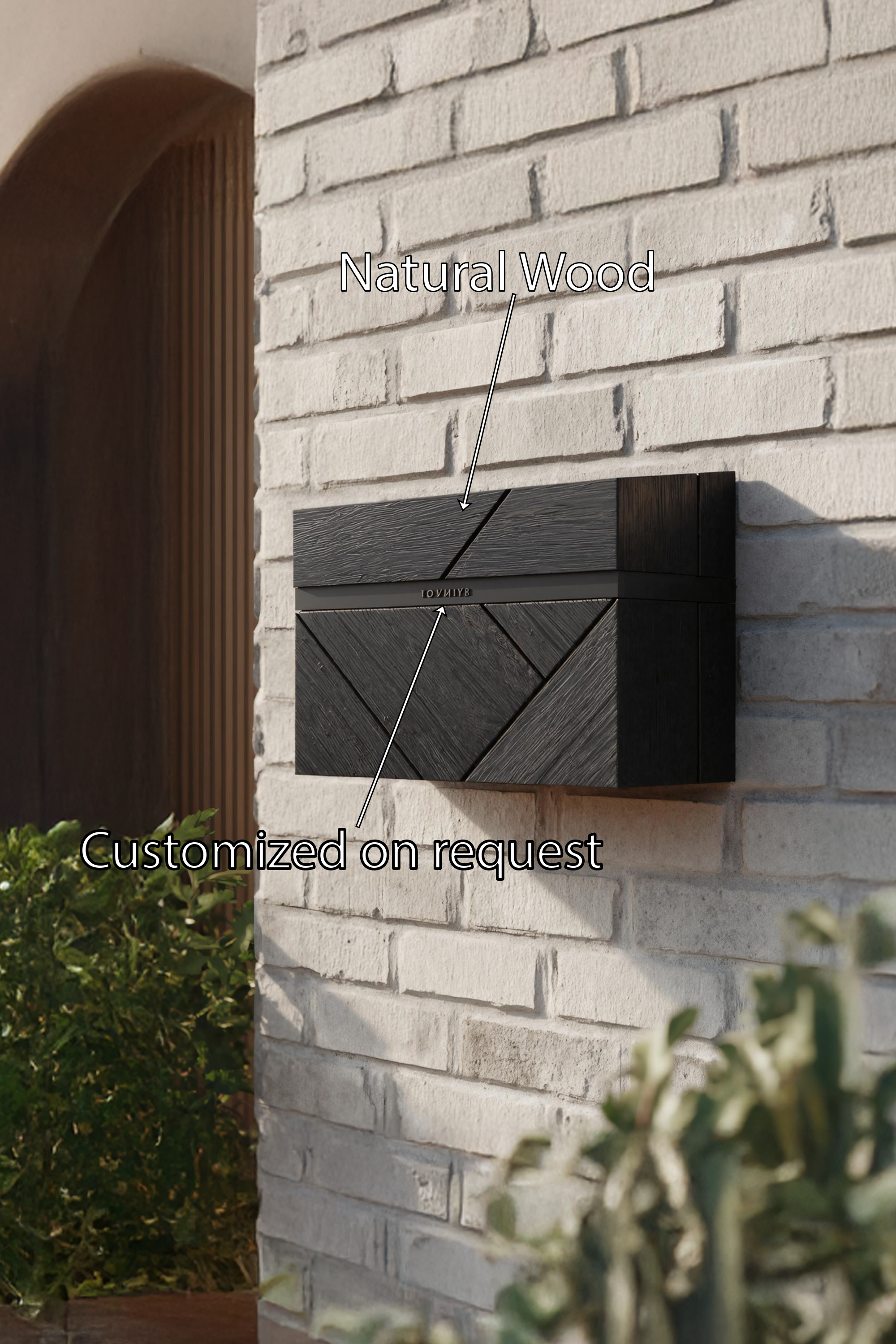 Handcrafted Wooden Sculpture Mailbox For Garden Outdoor Yard Decor SILDTTRMB031