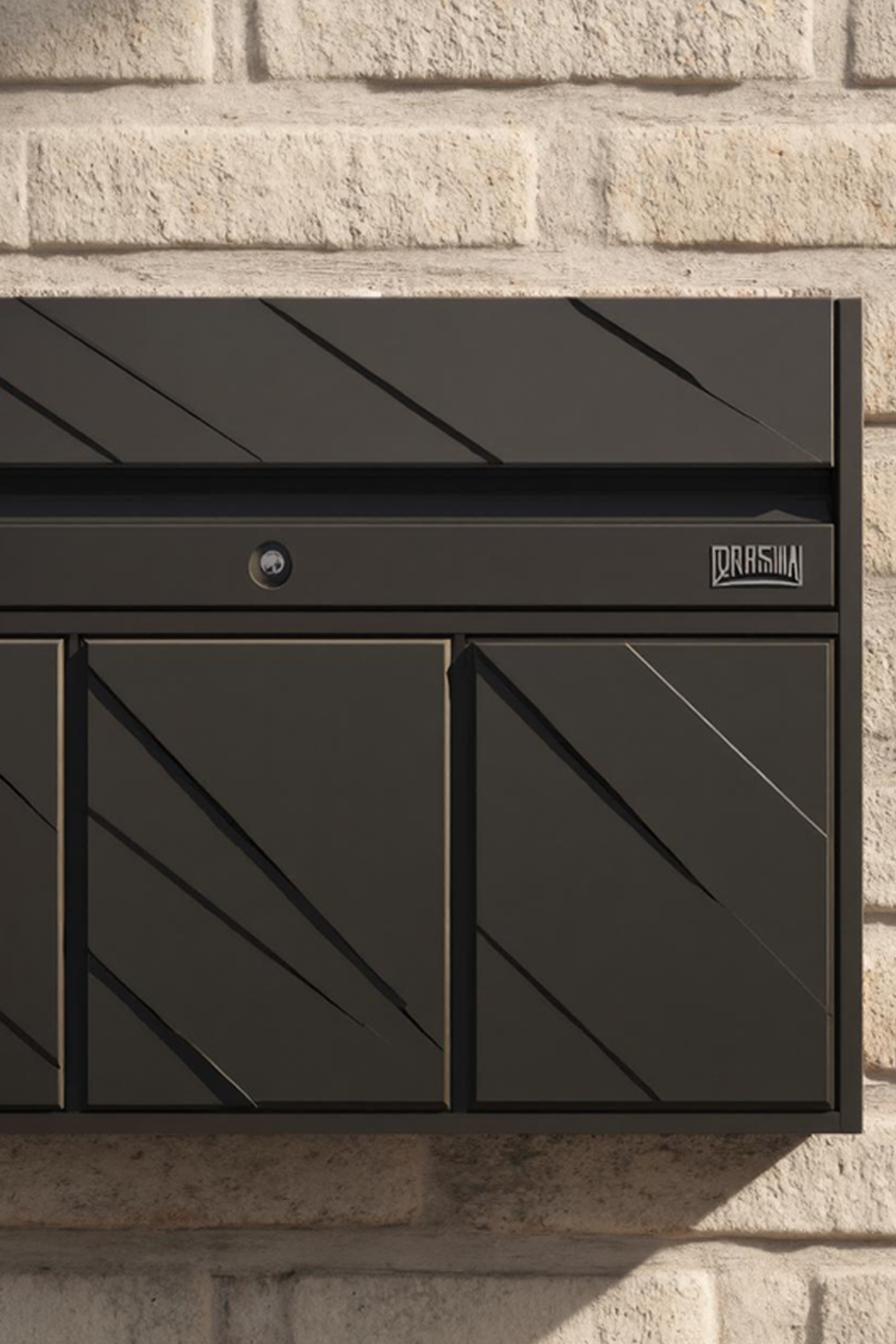 Mid Century Solid Wood Sculpture Mailbox For Patio Rustic Garden Decor SILDTTRMB029