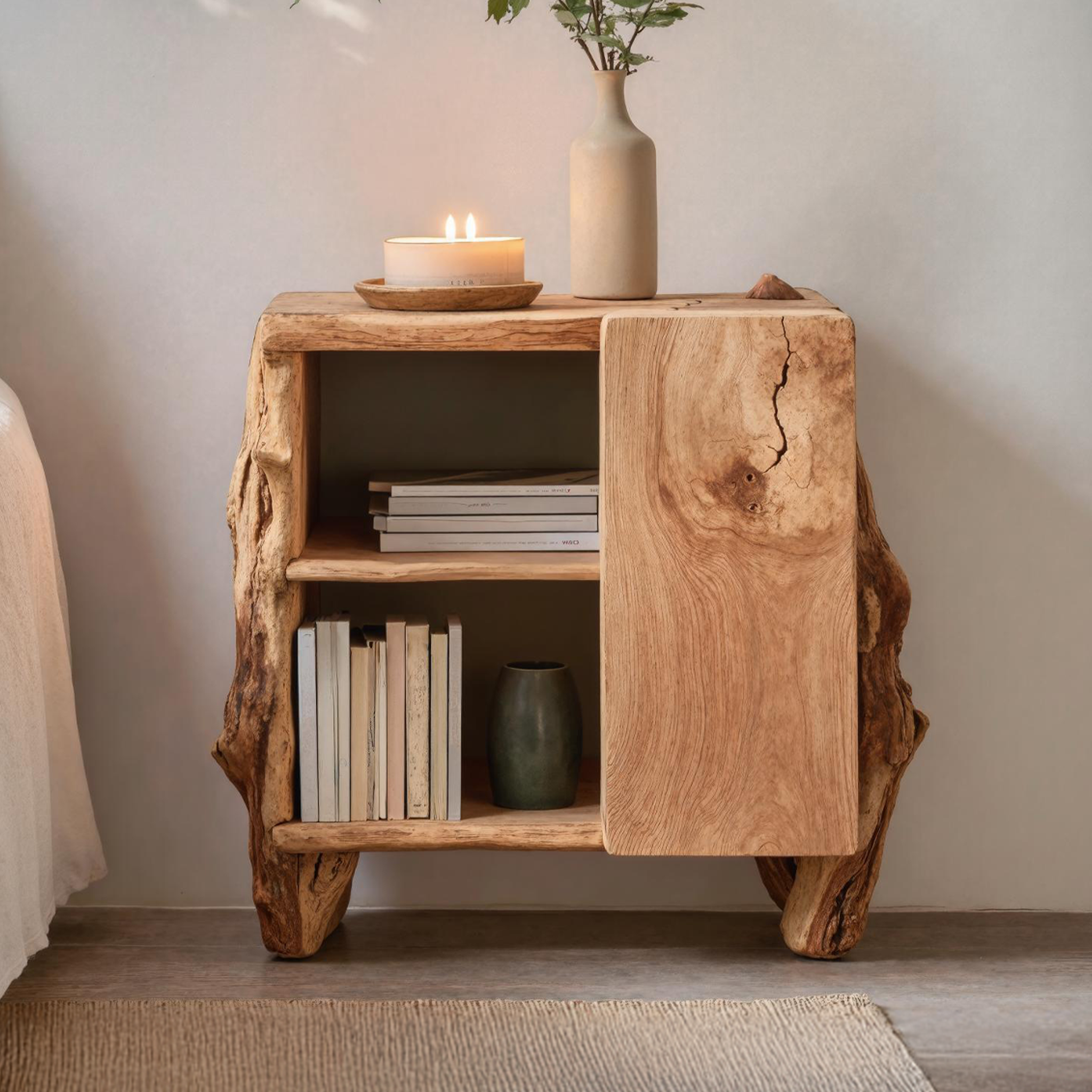 Rustic Side Cabinet For Bedroom Furniture Solutions SILDTNS028