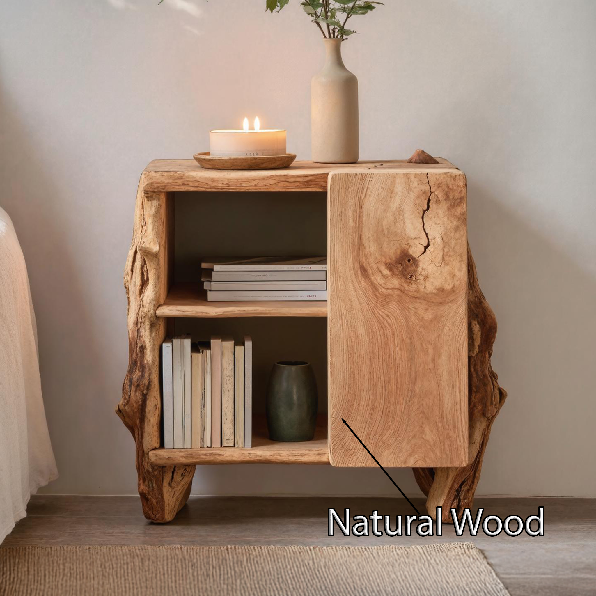 Rustic Side Cabinet For Bedroom Furniture Solutions SILDTNS028