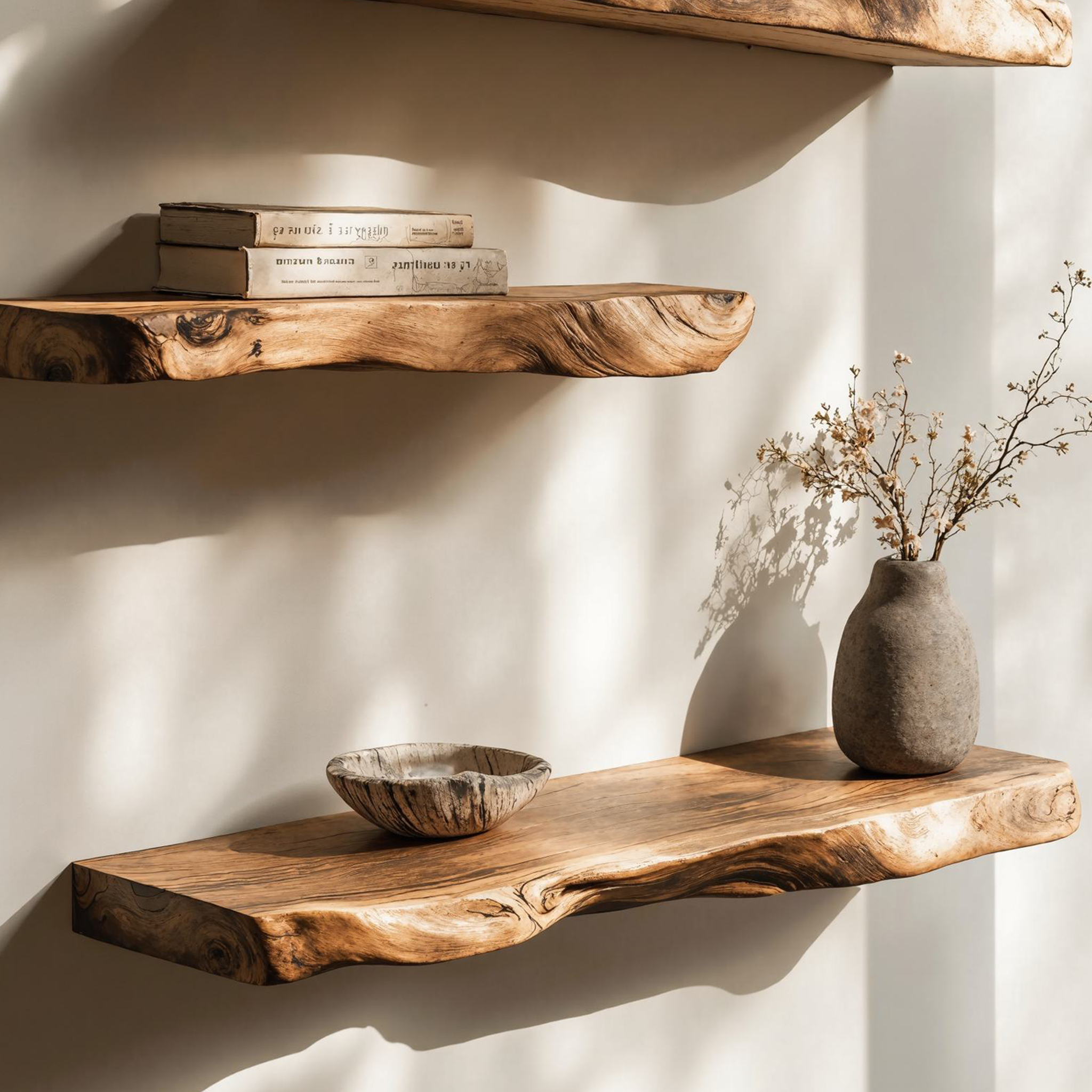 Rustic Farmhouse Wooden Floating Shelf For Bedroom SILDTFL129