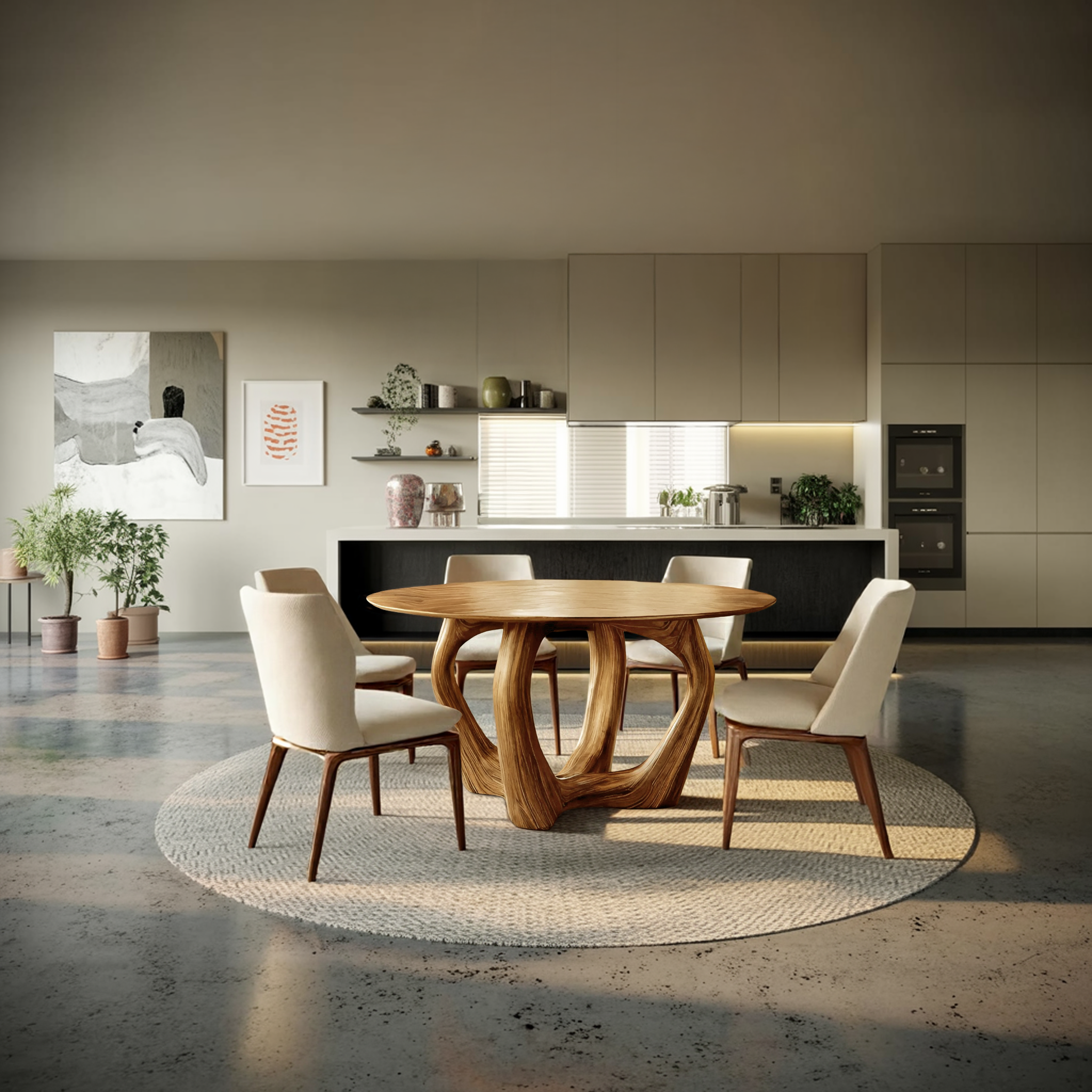 Elegant Round Dining Table For Minimalist Modern Interior RTTHTTDN023