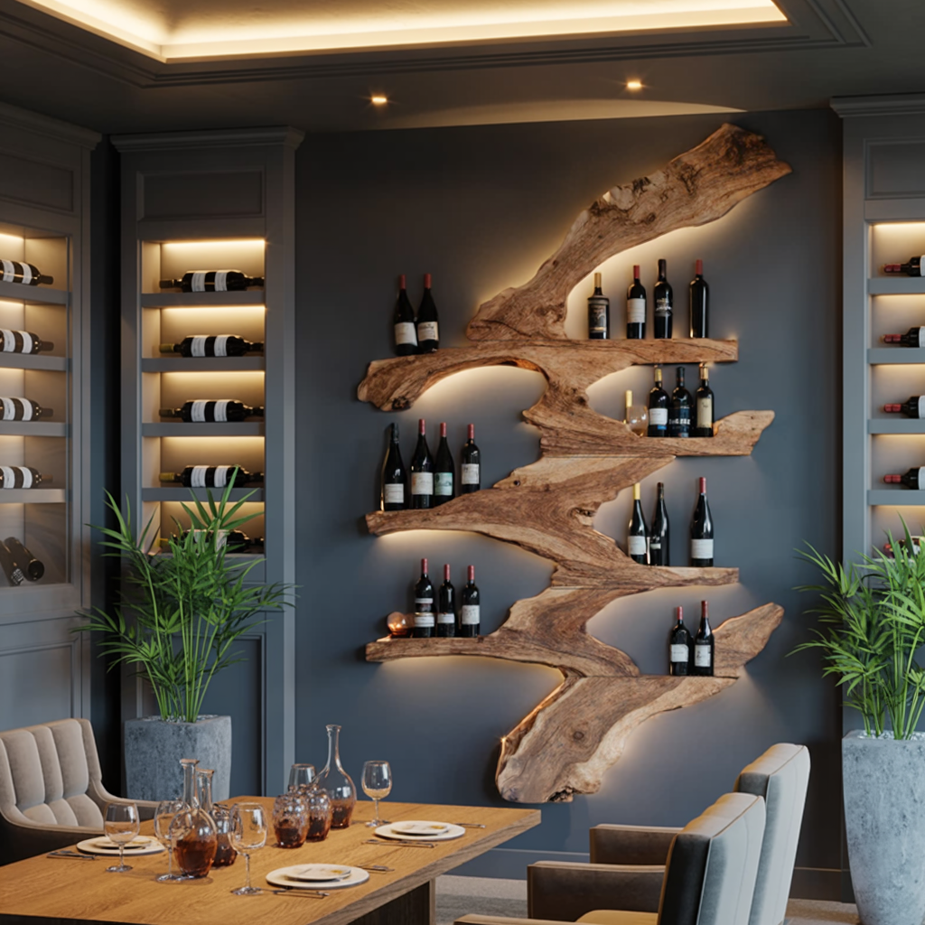 Handcrafted Wine Stand For Kitchen Wine Bottle Rack SILDTTRWH023