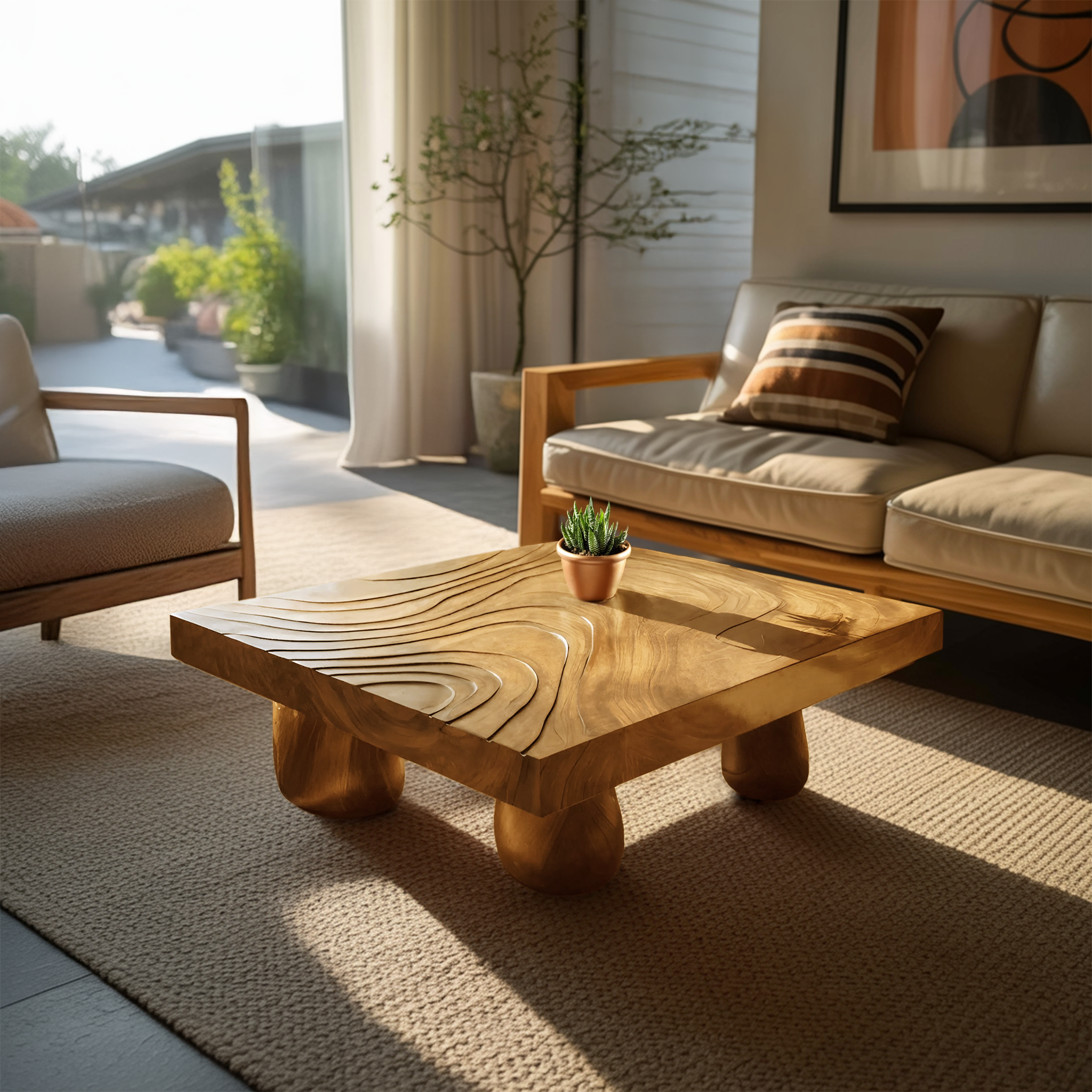 Farmhouse Wooden Live Edge Coffee Table For Entryway Design SILDTTRCF069