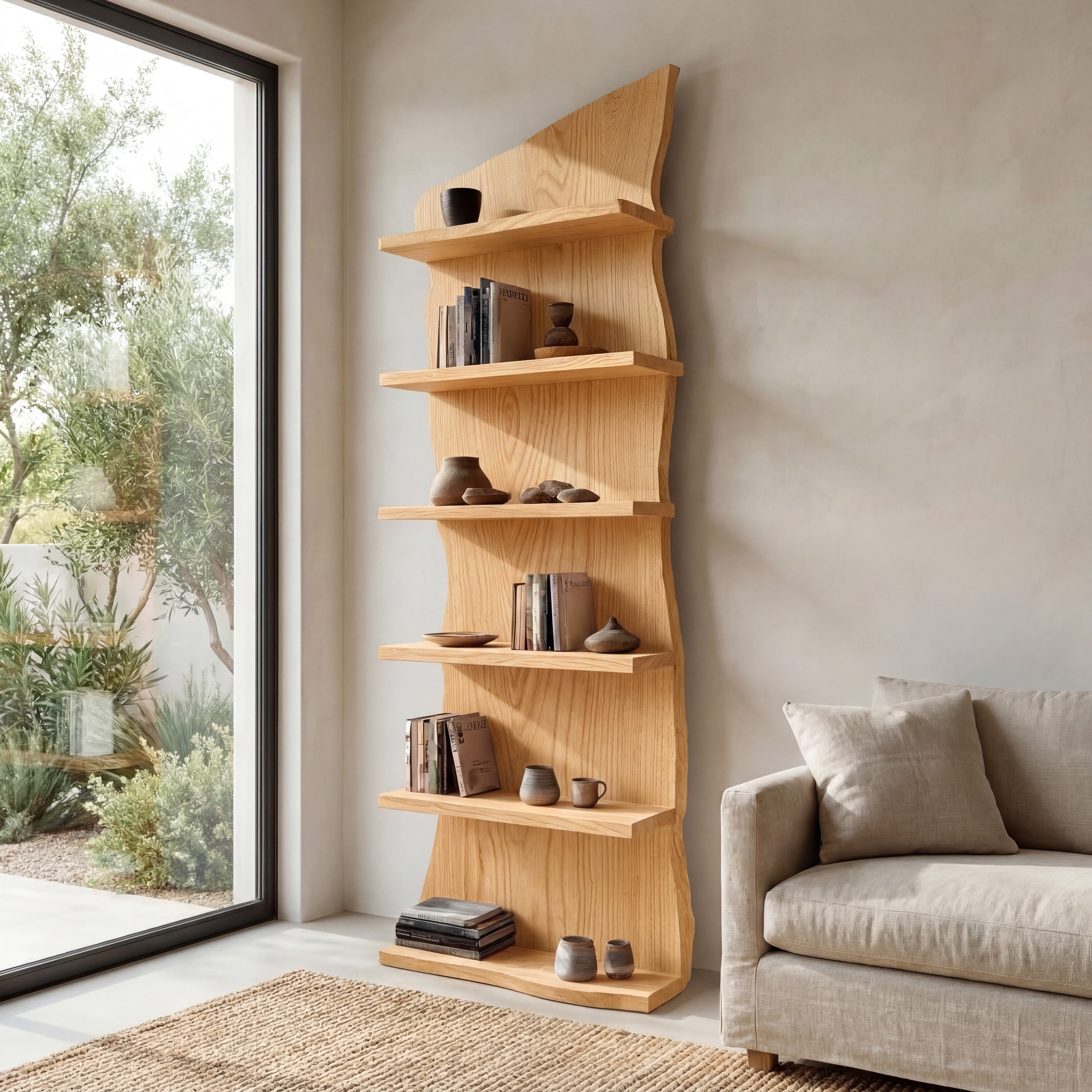 Modern Wooden Standing Shelf For Home Decor RTTHHNSS006