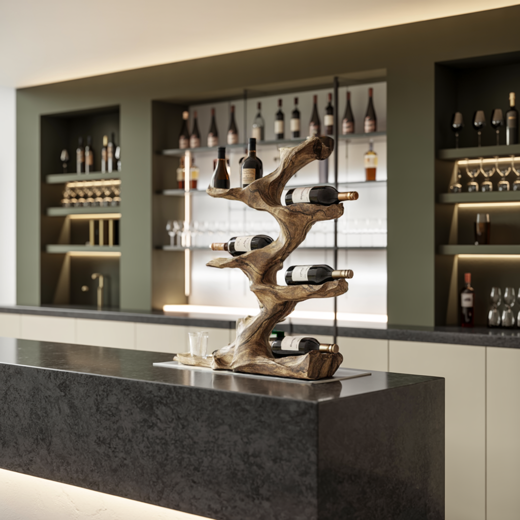 Rustic Wine Holder For Furniture Display Shelf Ideas SILDTTNWH010