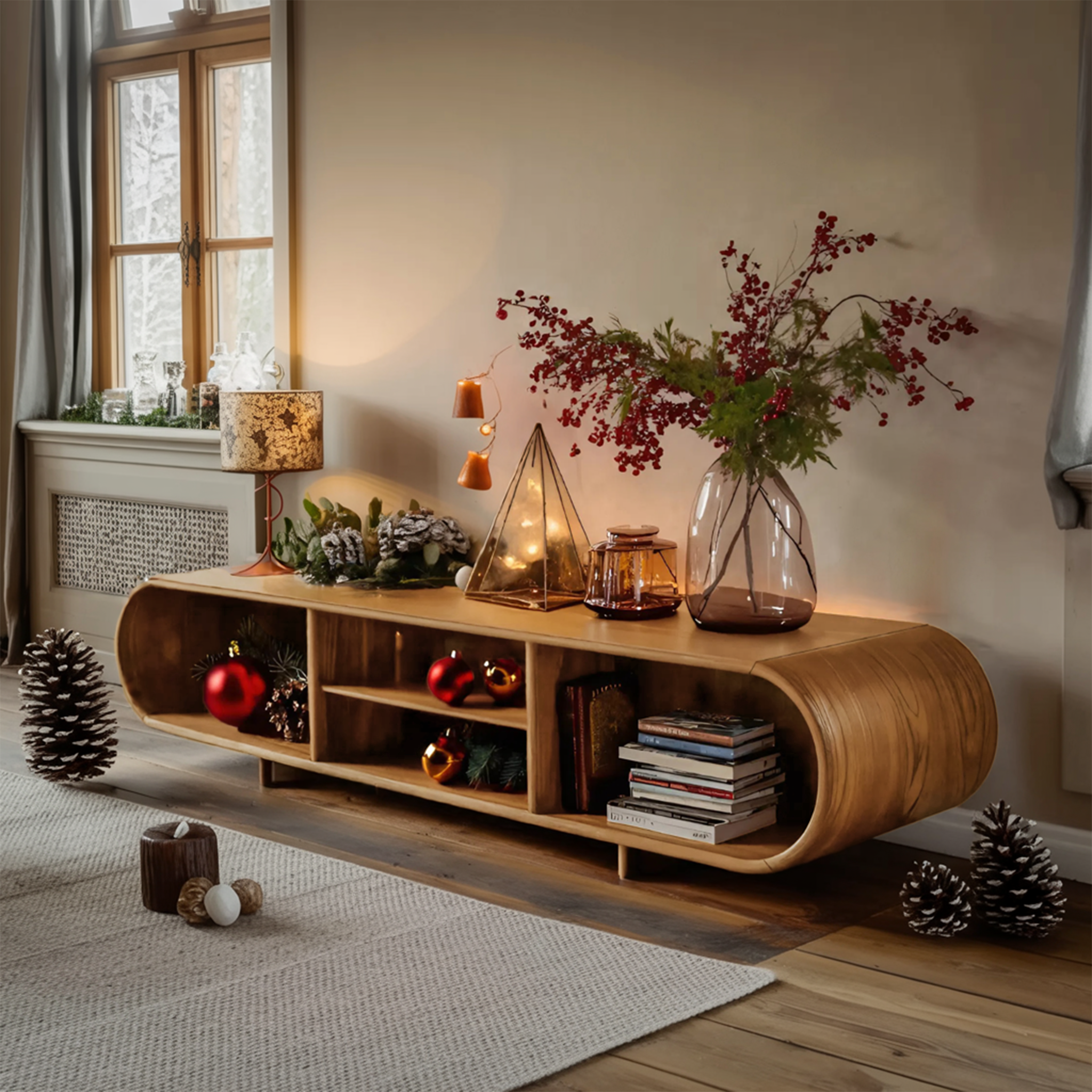 Modern Solid Wood End Table For Minimal Interior Design SILDTTNSTA001