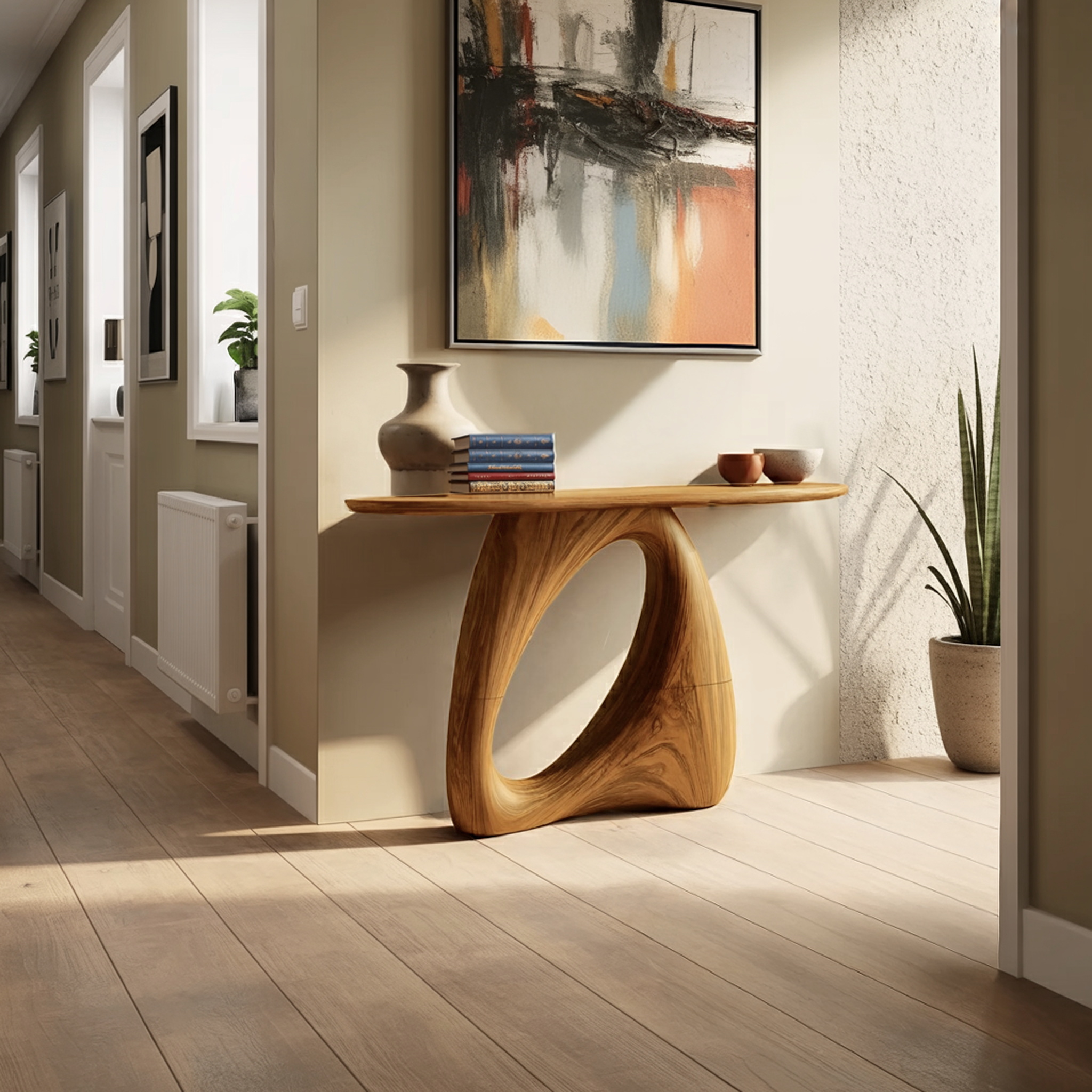 Mid Century Live Edge Console Table Organic Modern For Living Room Decor SILDTTNCS094