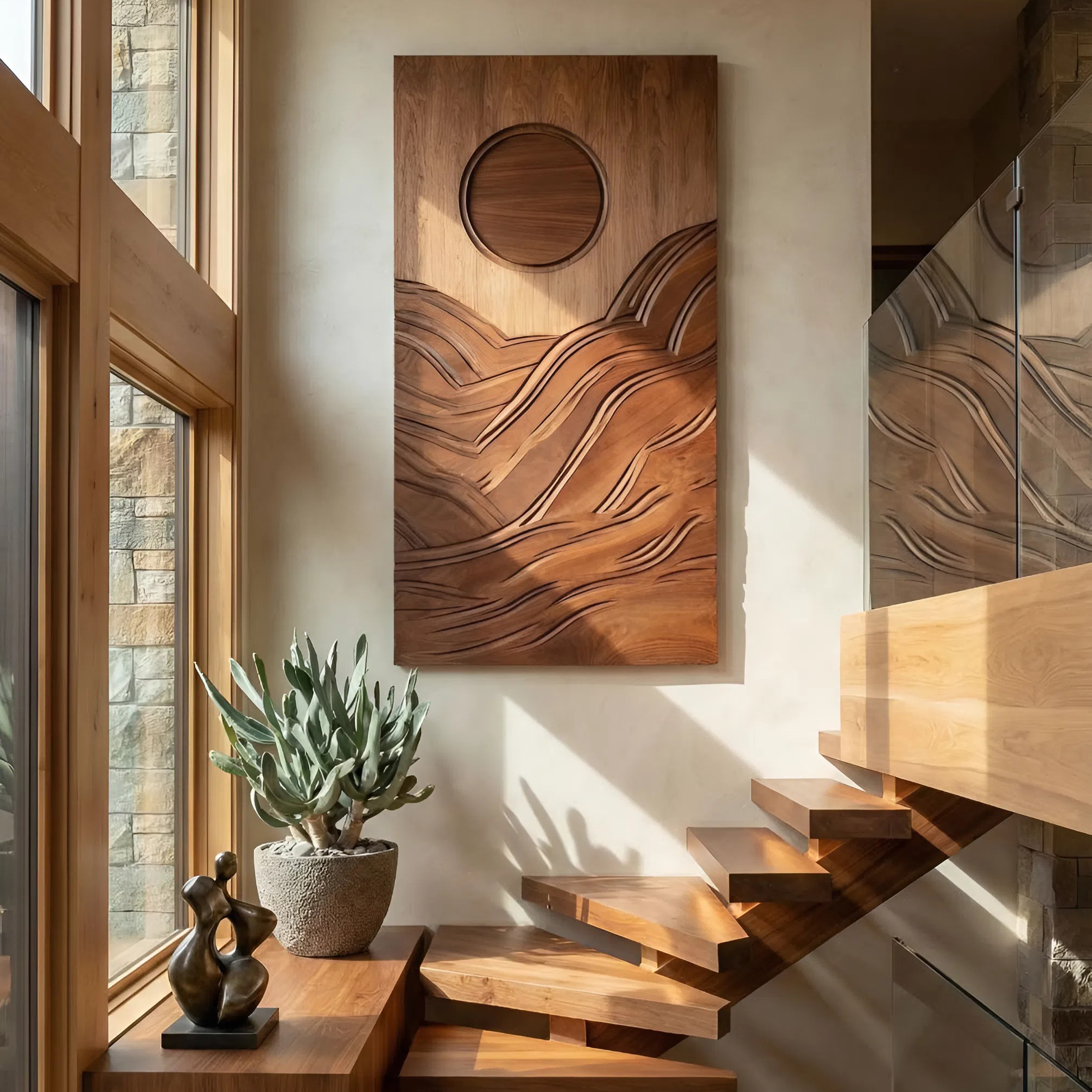 Mid Century Organic Wall Sculpture For Entry Space Decor SILDTTNWA054