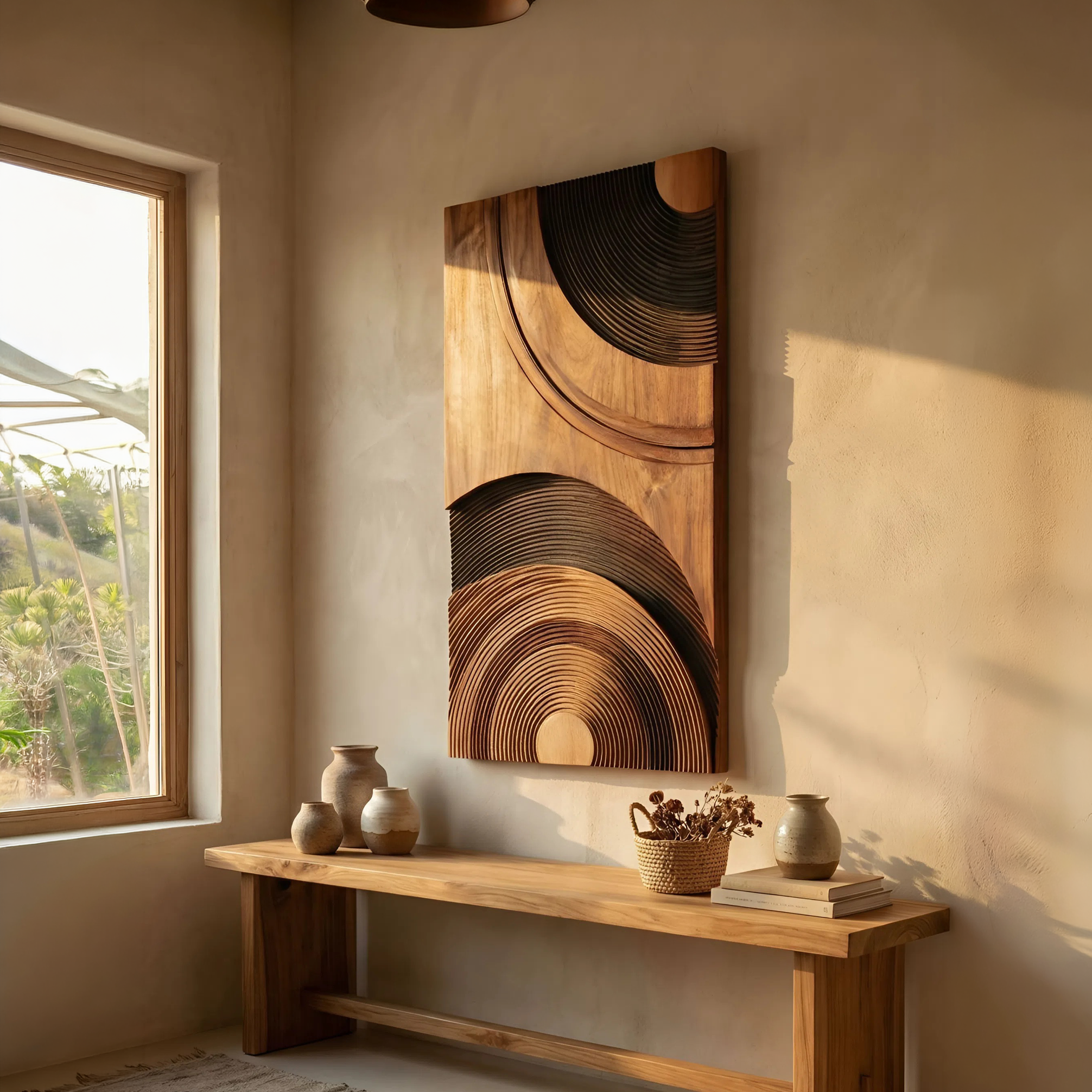 Mid Century Abstract Wall Decor For Living And Entry Accent SILDTTNWA062