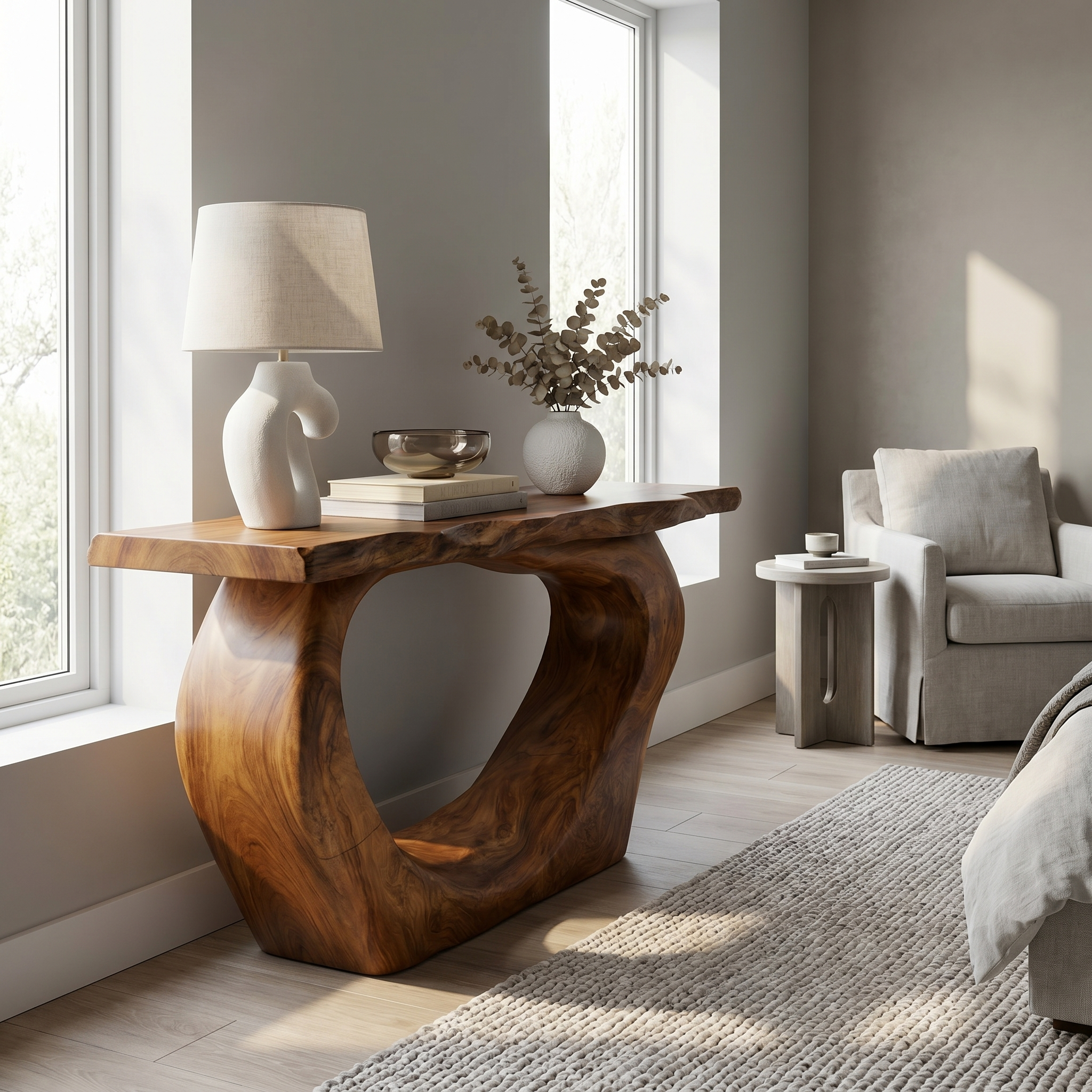 Handcrafted Sculpted Console Table Living Room Interior Feature Accent SINLSACS447