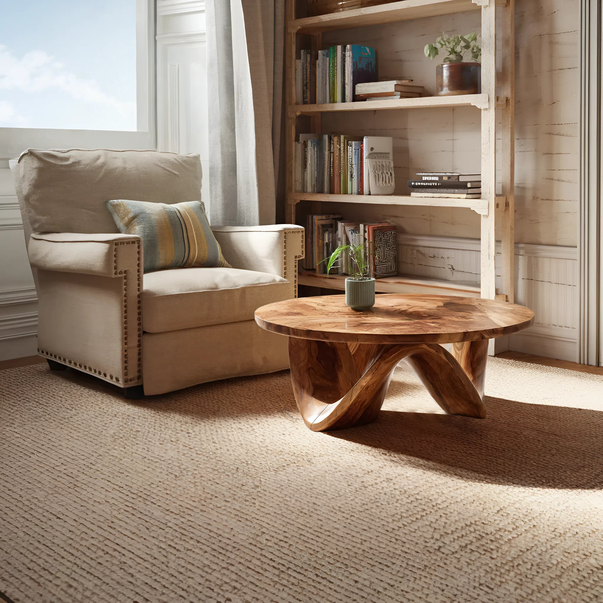 Handcrafted Coffee Table Flow Legs For Living Room Decor RTTHTTCF039