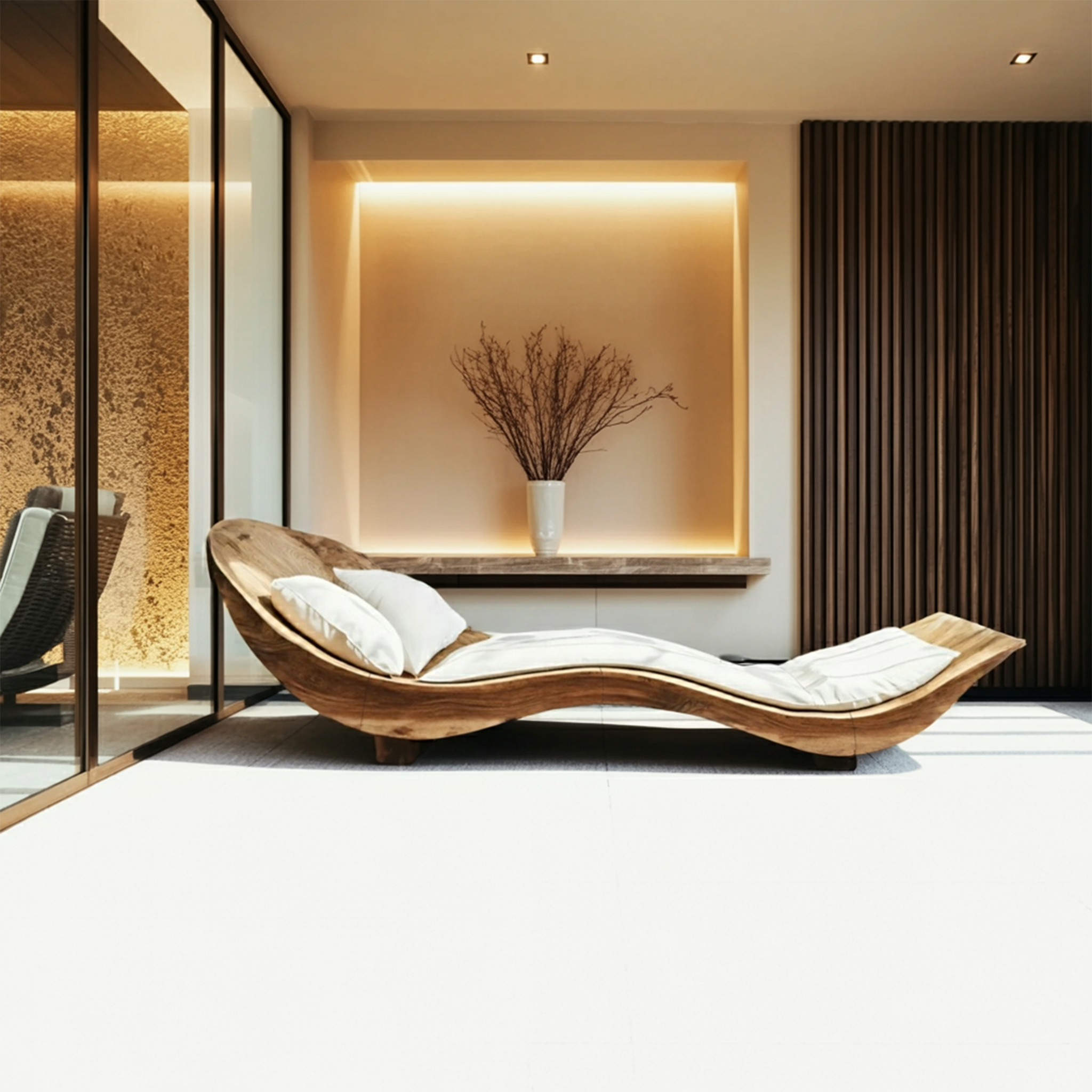 Mid Century Wooden Daybed For Modern Bedroom Furniture Decor SILDTTNDB003