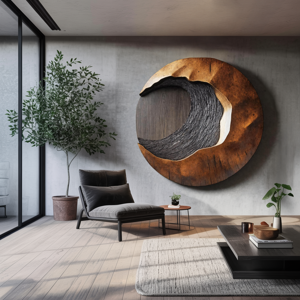 Handcrafted 3D Wood Wall Art For Entryway Focal Point SILDTTNWA011