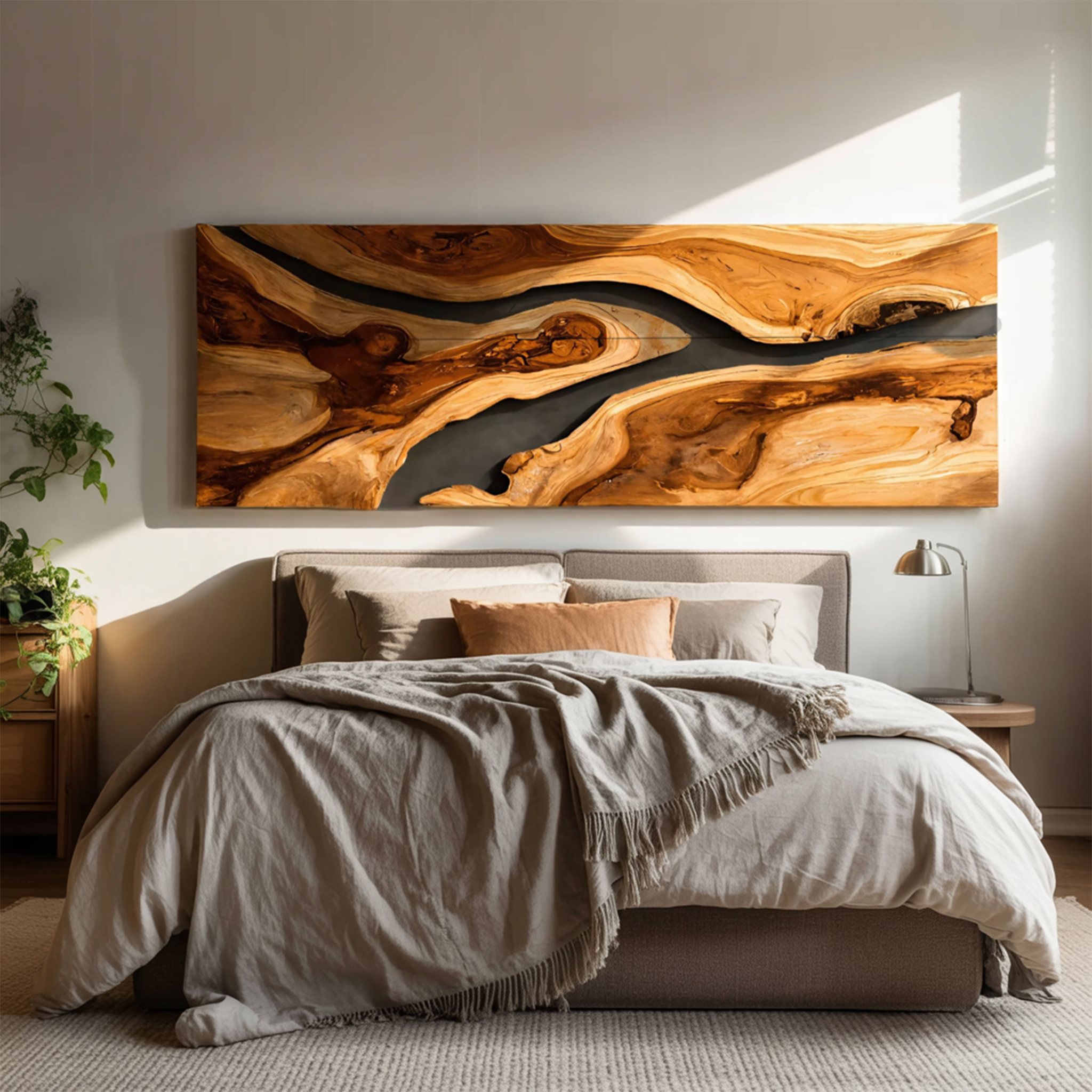 Modern Wall Art Flowing Abstract Design For Living Room RTTHTTWA057