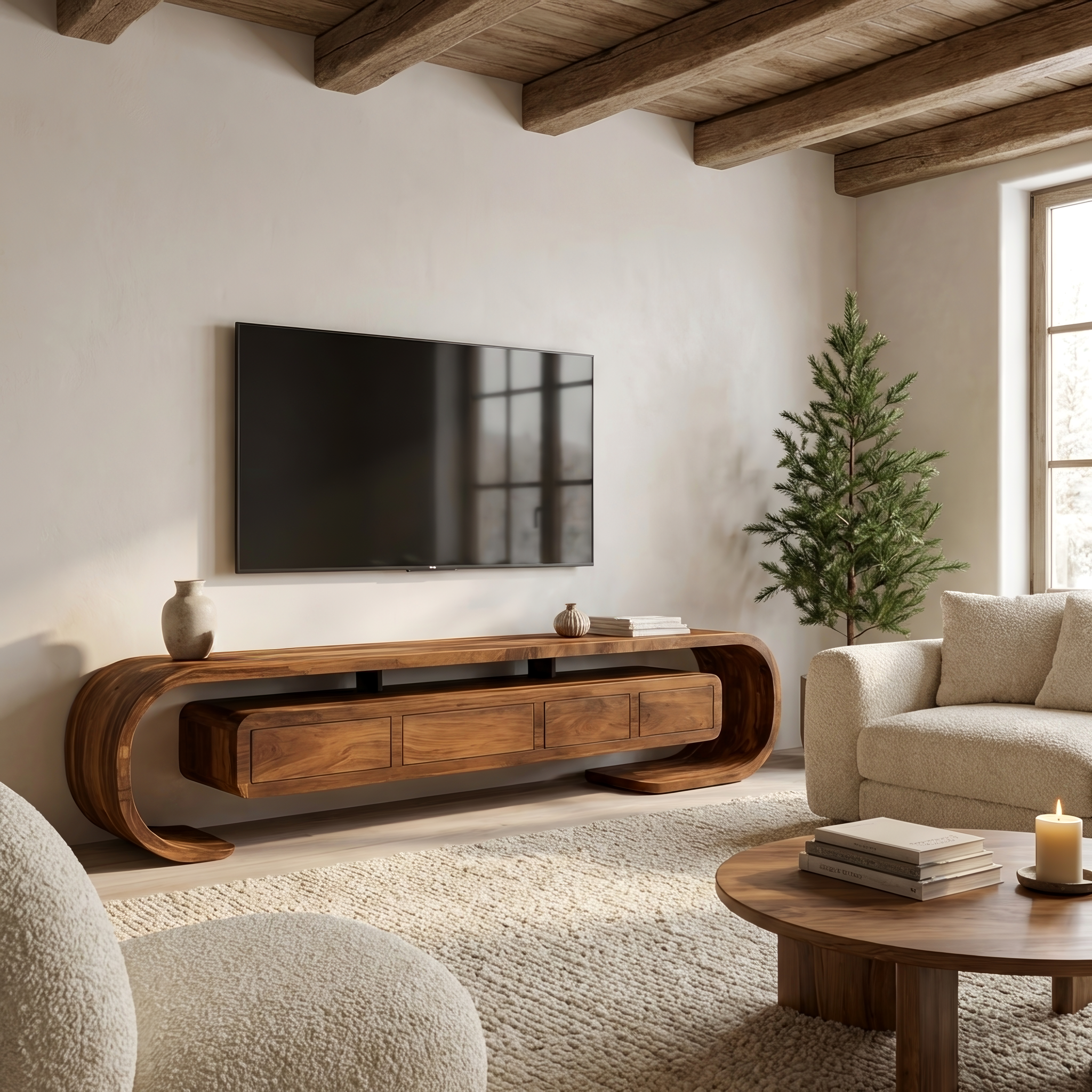 Modern TV Console For Modern Living Room Storage RTTHHNTVC066