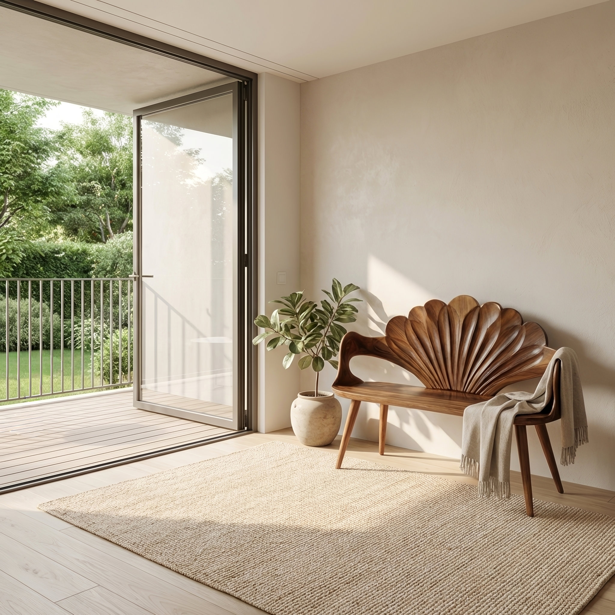 Rustic Natural Wood Bench For Entryway And Hallway SILDTTRBEN039