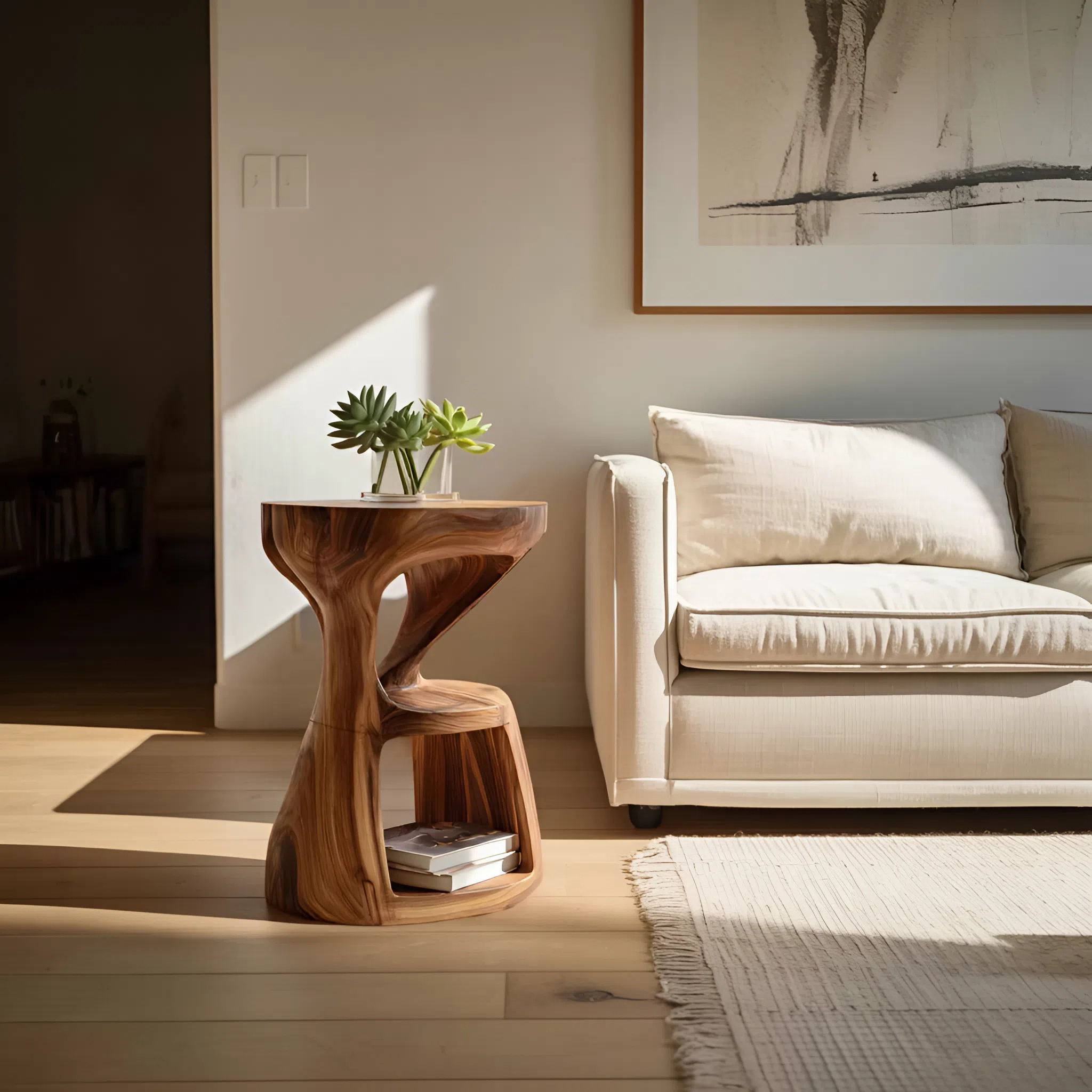 Modern Sculptural Side Table For Living Room SITHHNSTA013