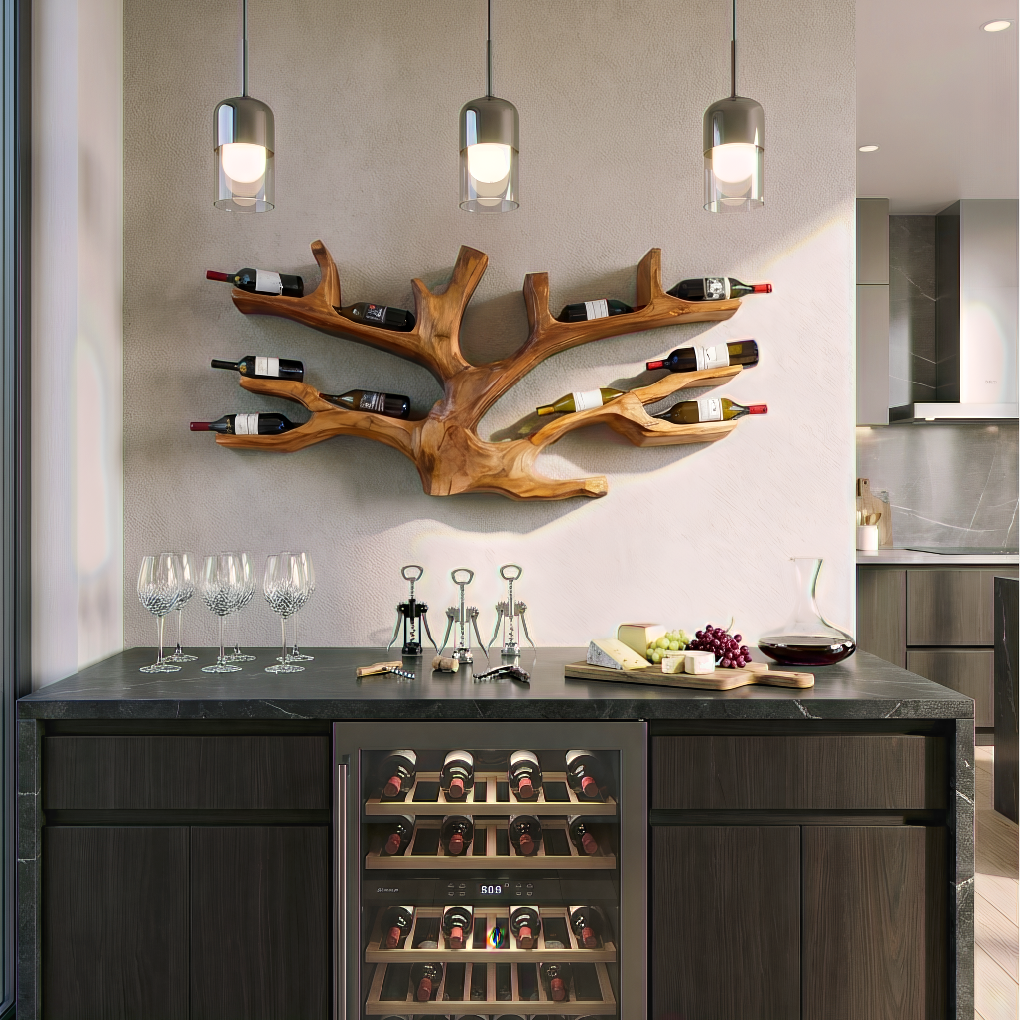 Artistic Wine Holder Wall Rack For Home Bar RTTHTTWH011