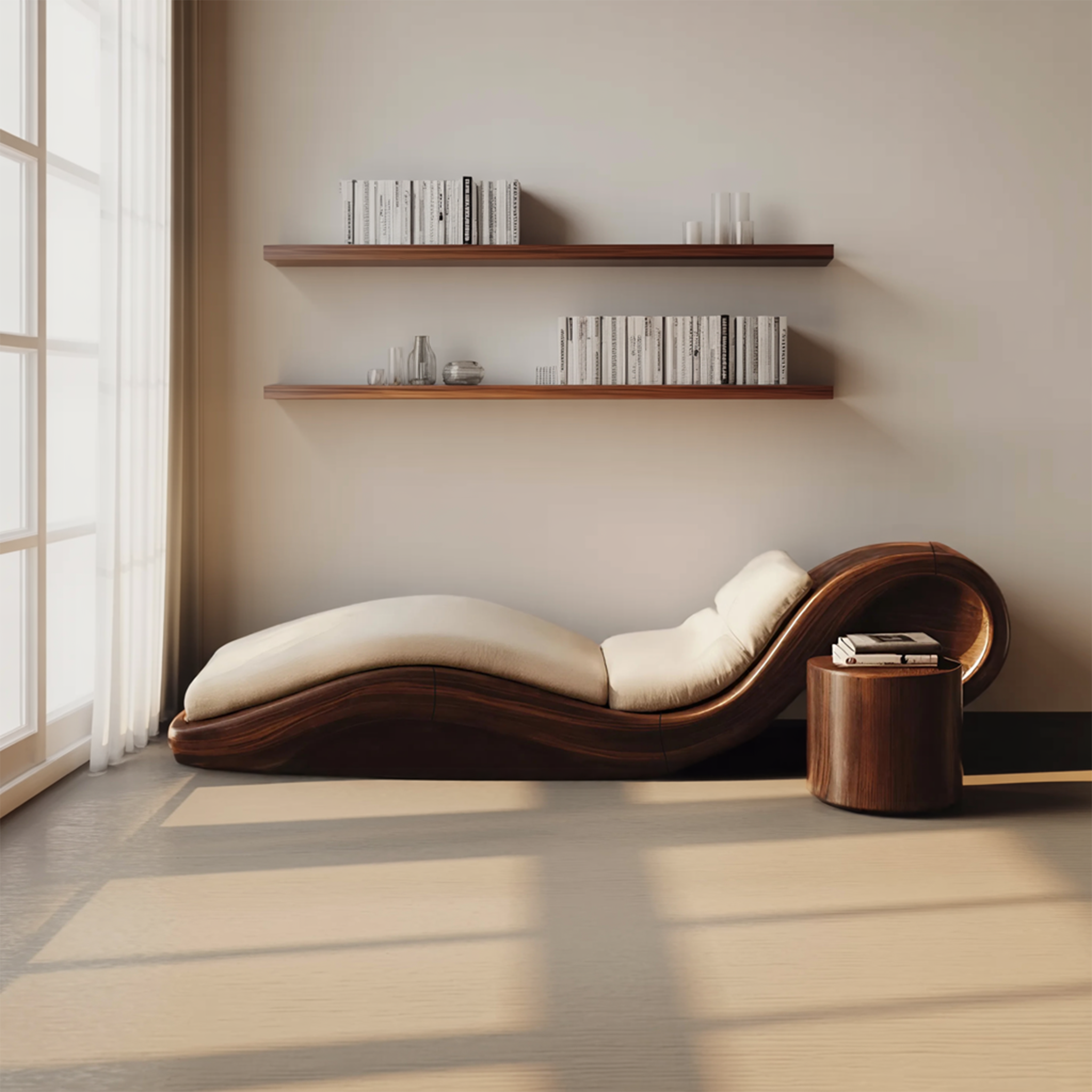 Mid Century Wooden Daybed For Patio Furniture Outdoor Design SILDTTNDB001