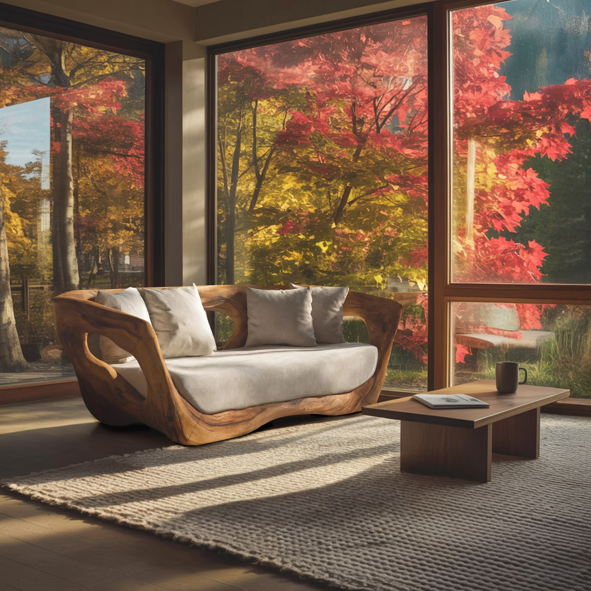 Modern Sculpted Sofa For Living Room Decor RTTHHNSFA003