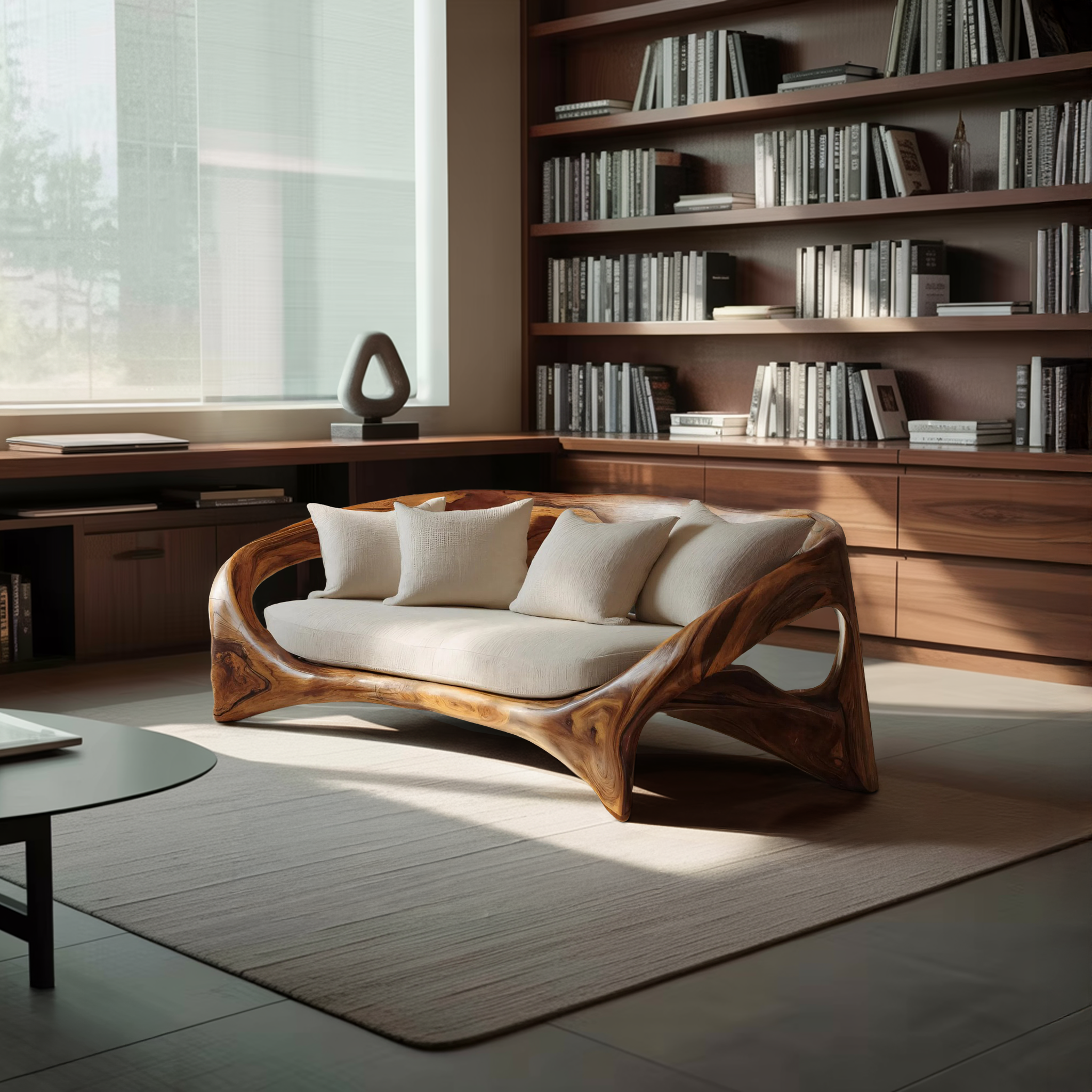 Organic Sculptural Sofa For Living Room Space RTTHHNSFA005