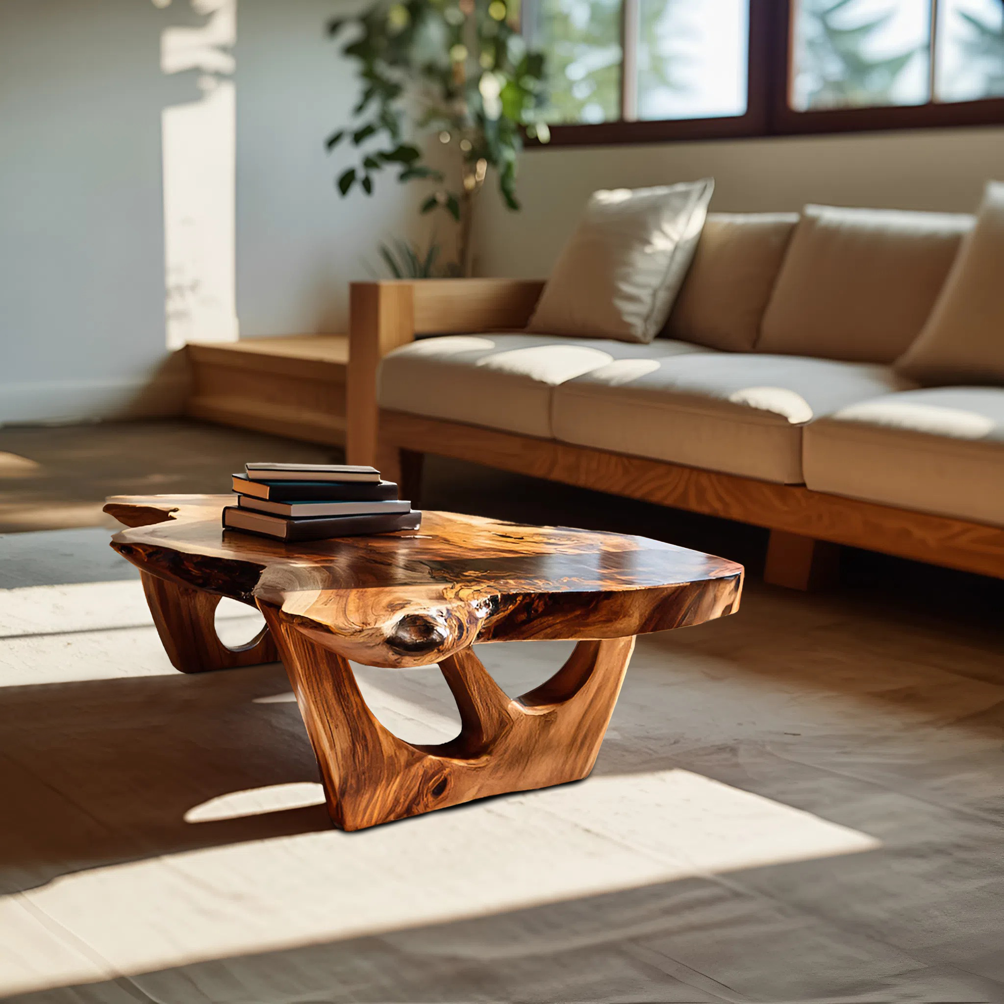 Contemporary Sculptural Coffee Table For Modern Living Room RTTHTTCF028