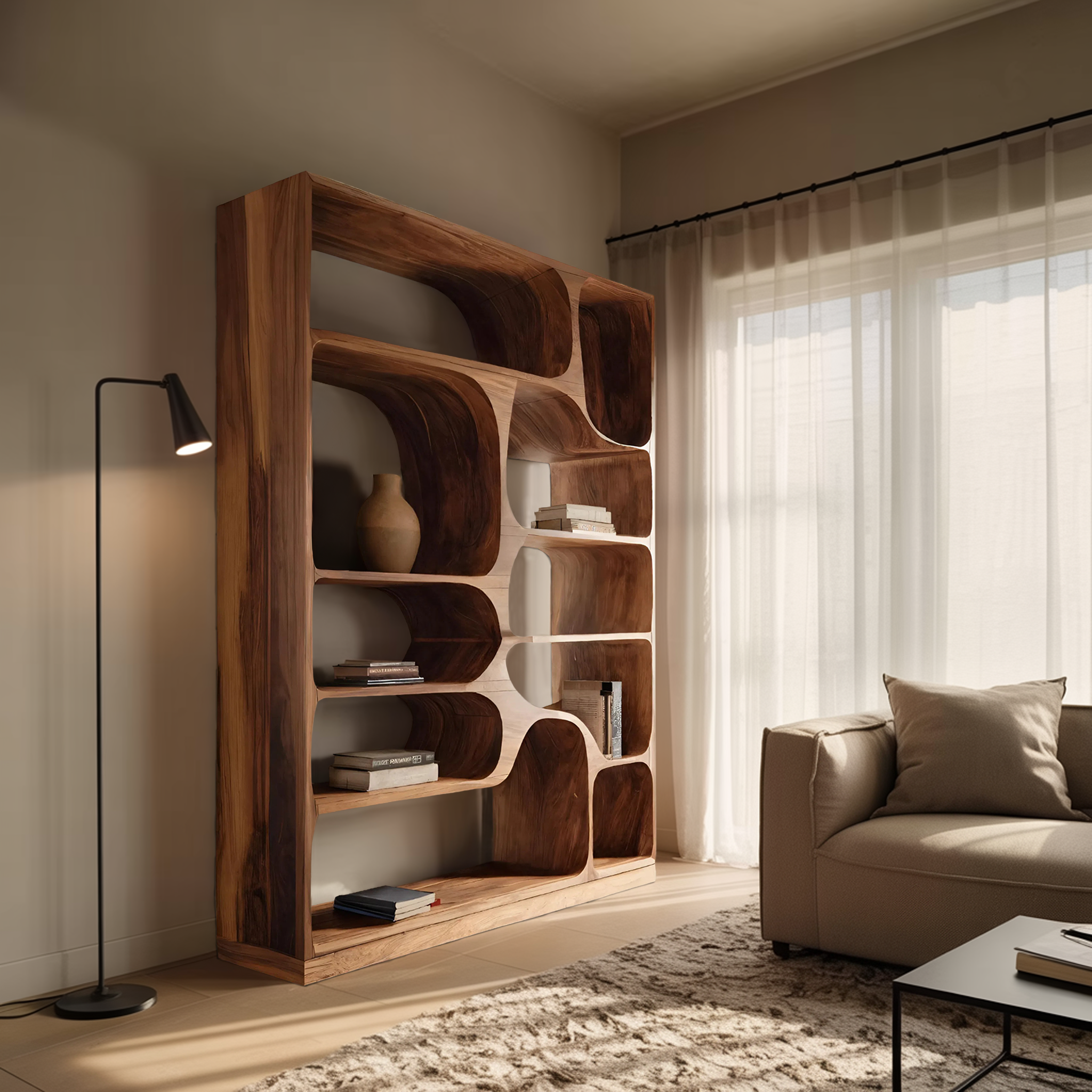 Artistic Bookcase For Living Room Or Bedroom RTTHHNBS085