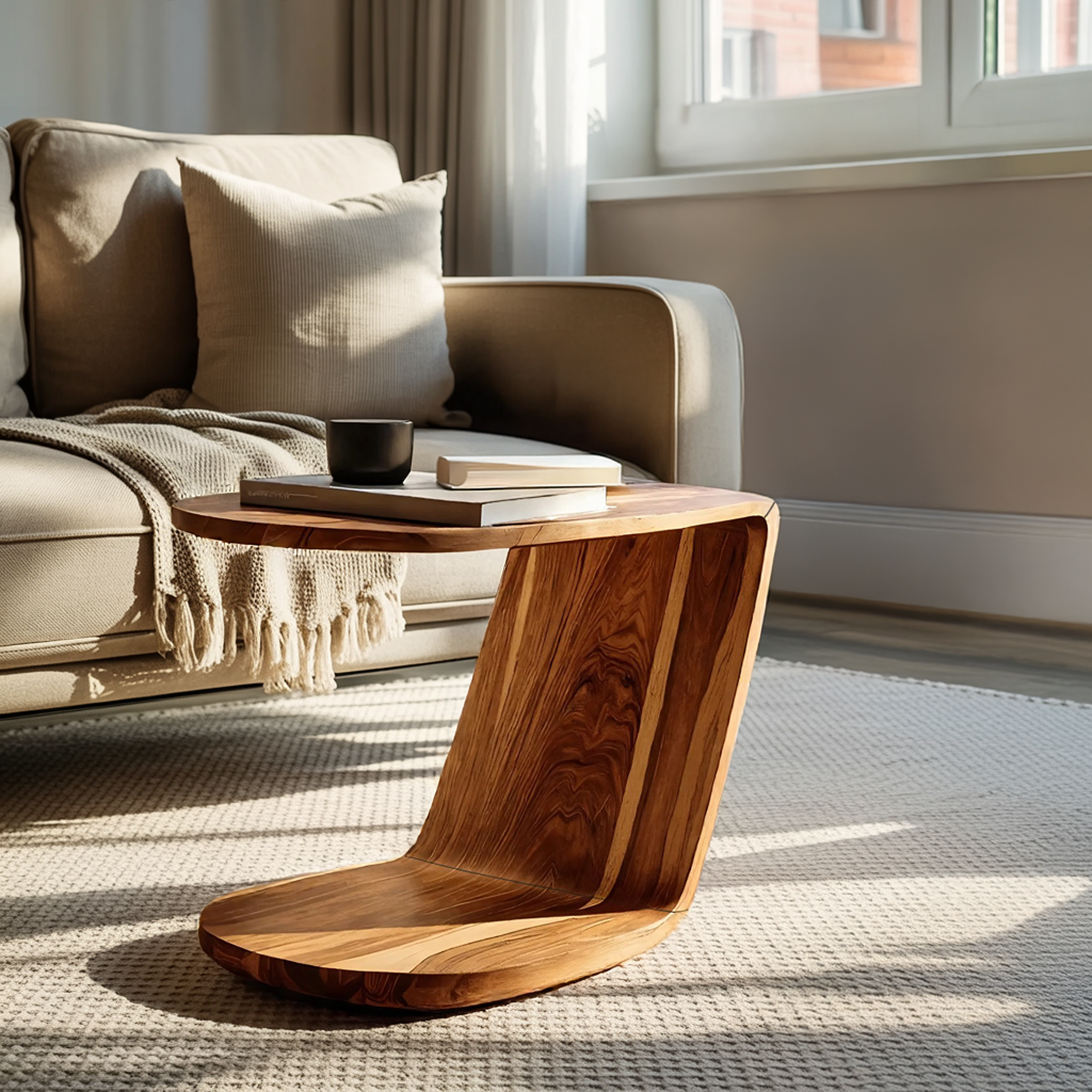 Handcrafted Live Edge Side Table For Furniture Collection SILDTTNSTA027