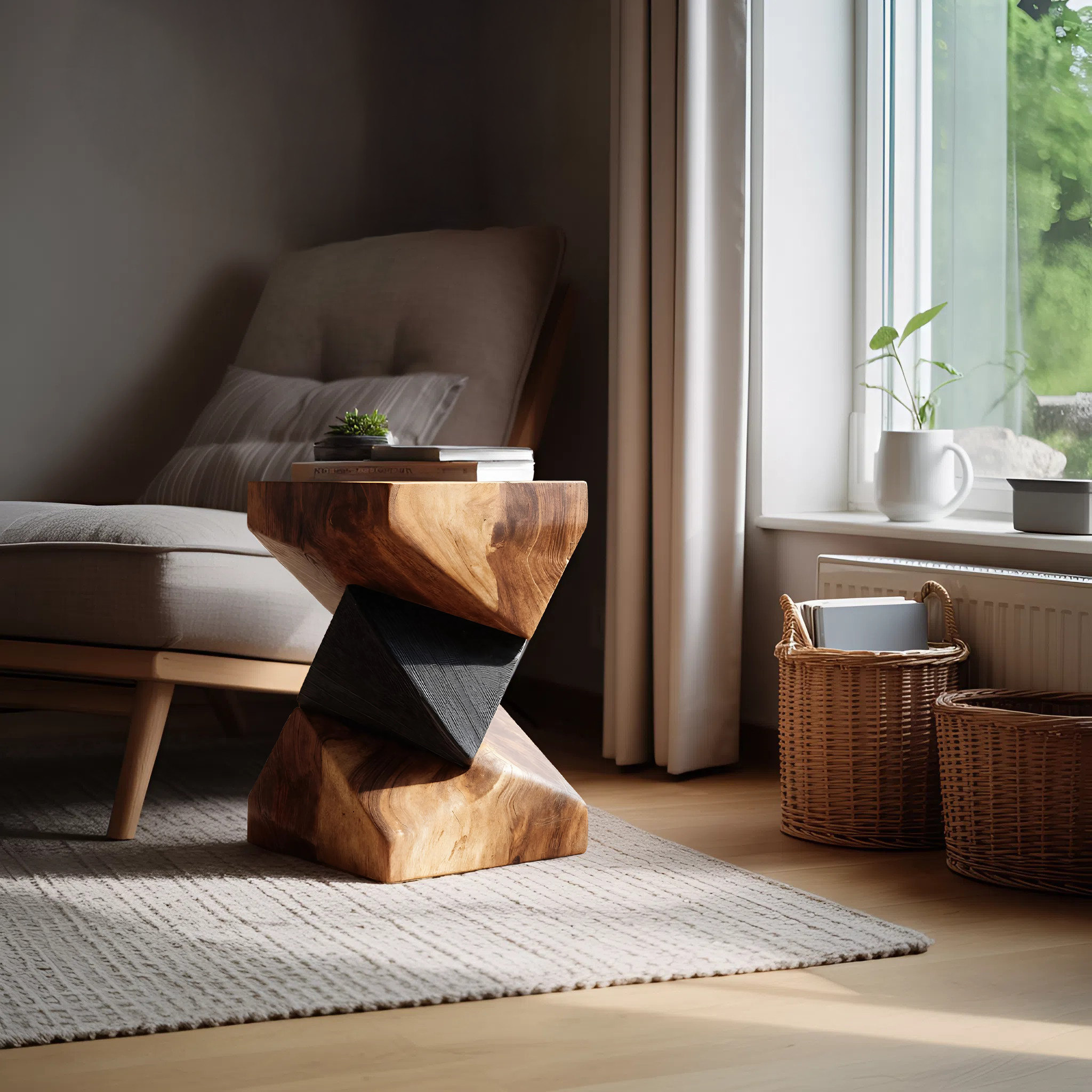 Farmhouse Wooden Side Table For Modern Farmhouse Decor SILDTTNSTA033